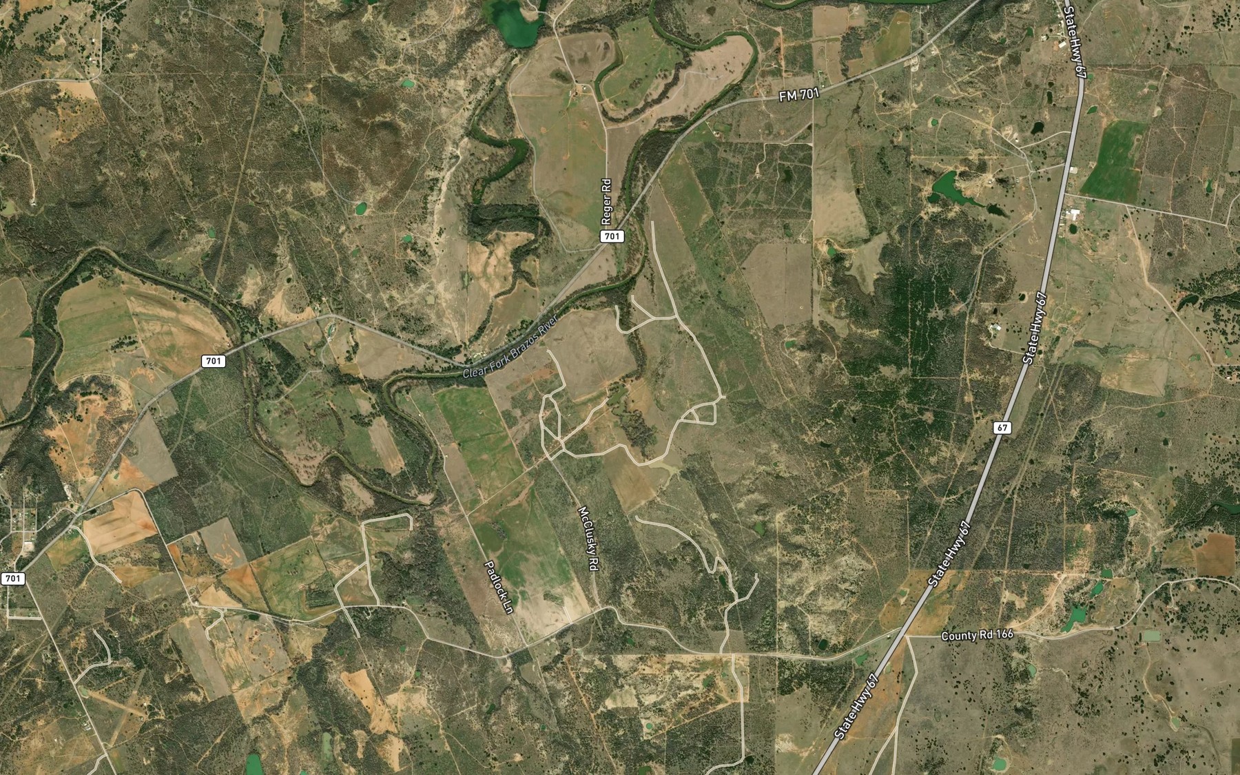Satellite map of the McMillan Branch