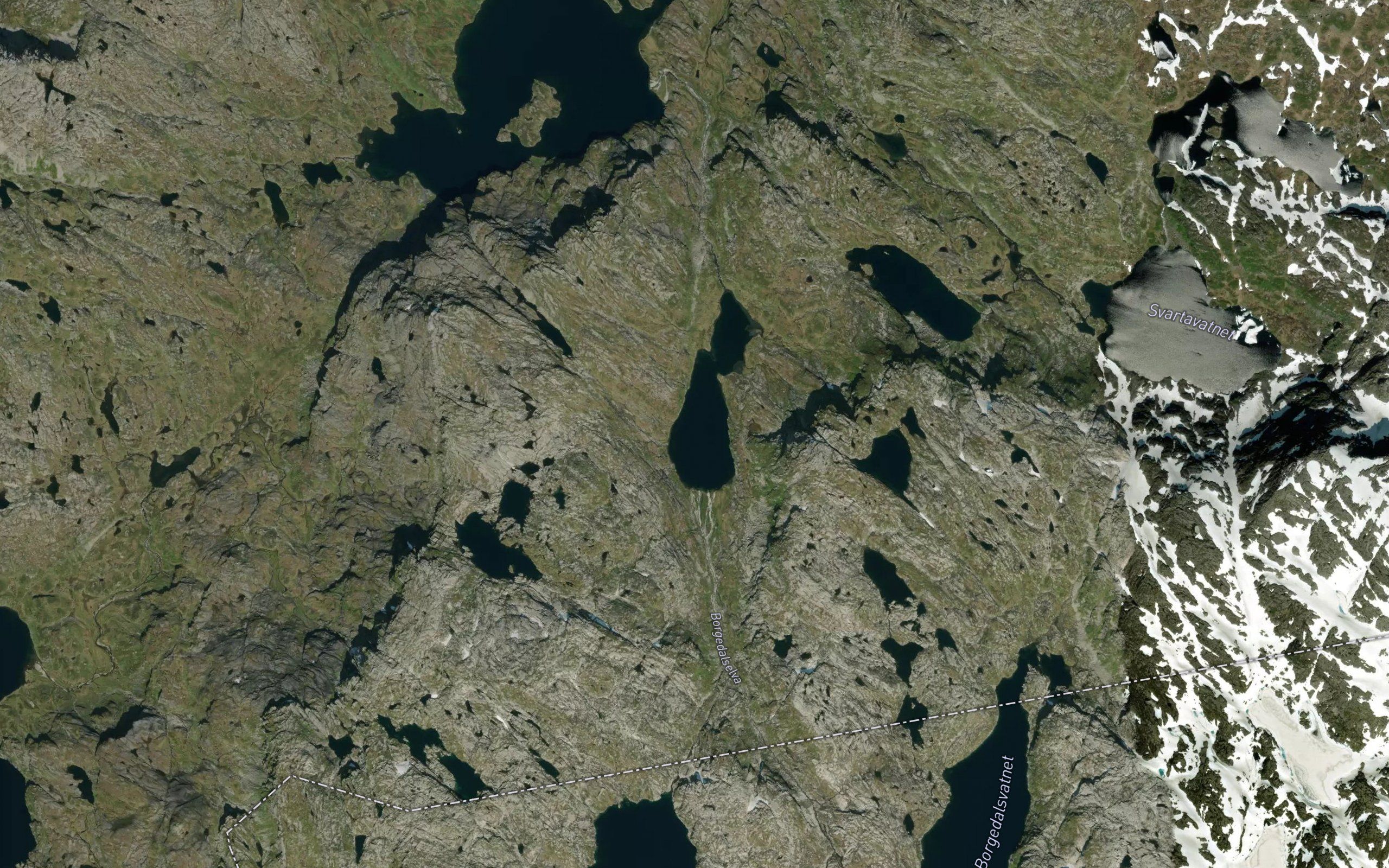 Borgedalsvatnet,nedre
