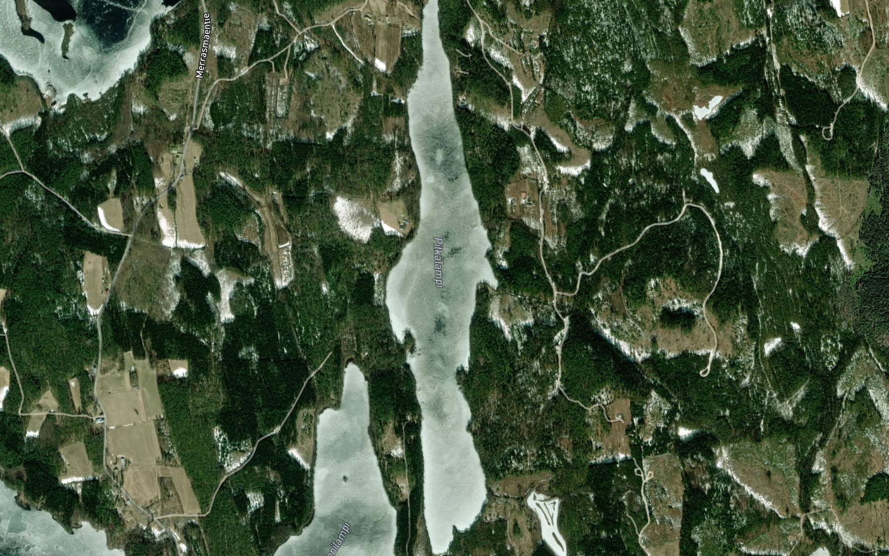 Satellite map of the Pitkalampi