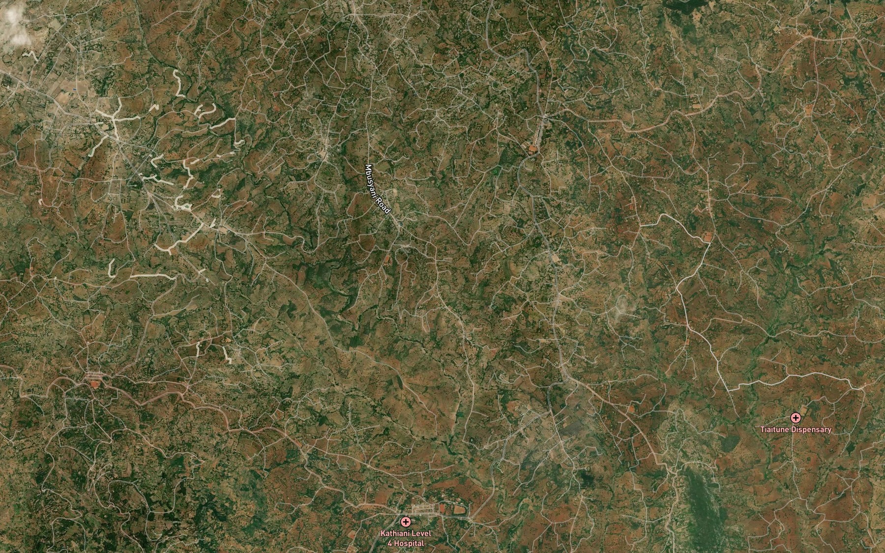 Satellite map of the Mbusyani Dam