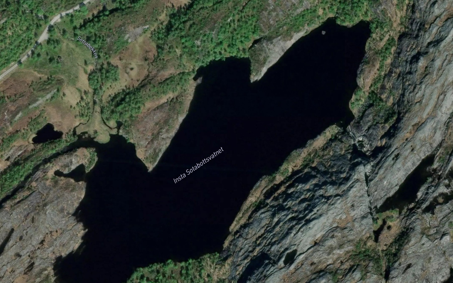 Satellite map of the Sotabottsvatnet,indre