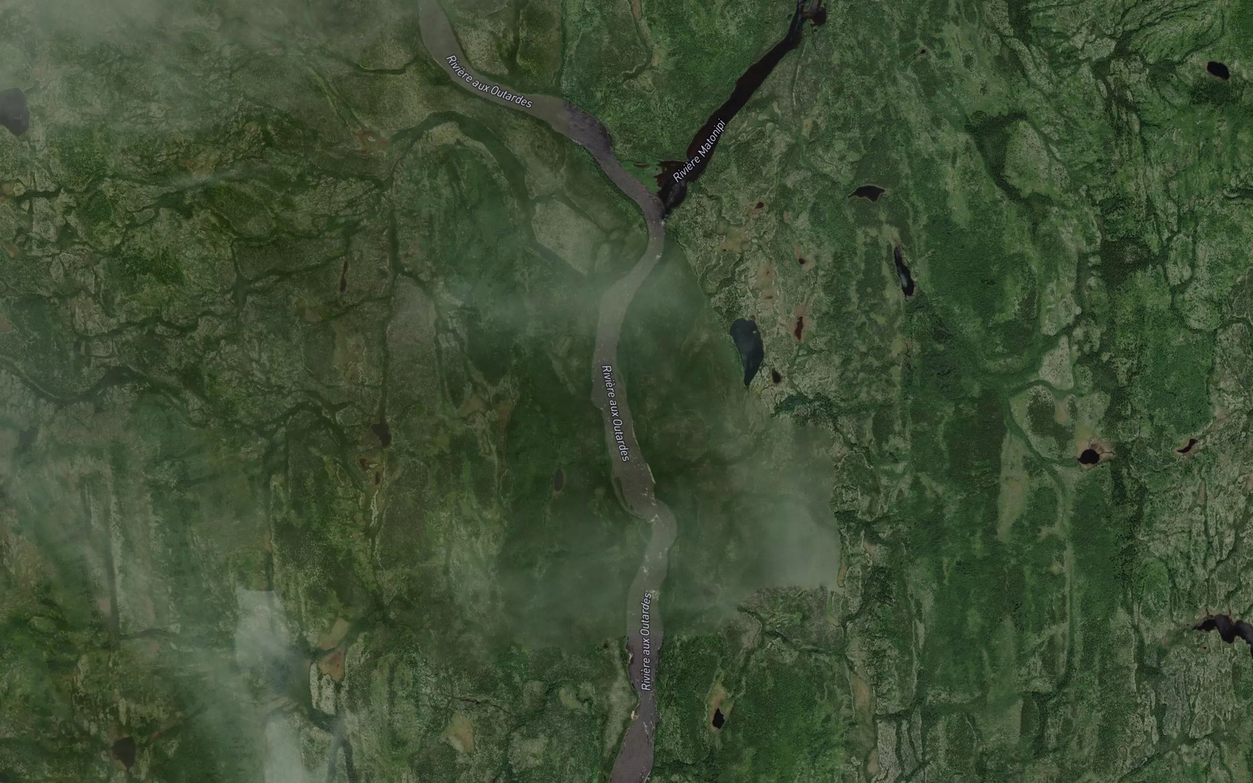 Satellite map of the Rapides Doubles