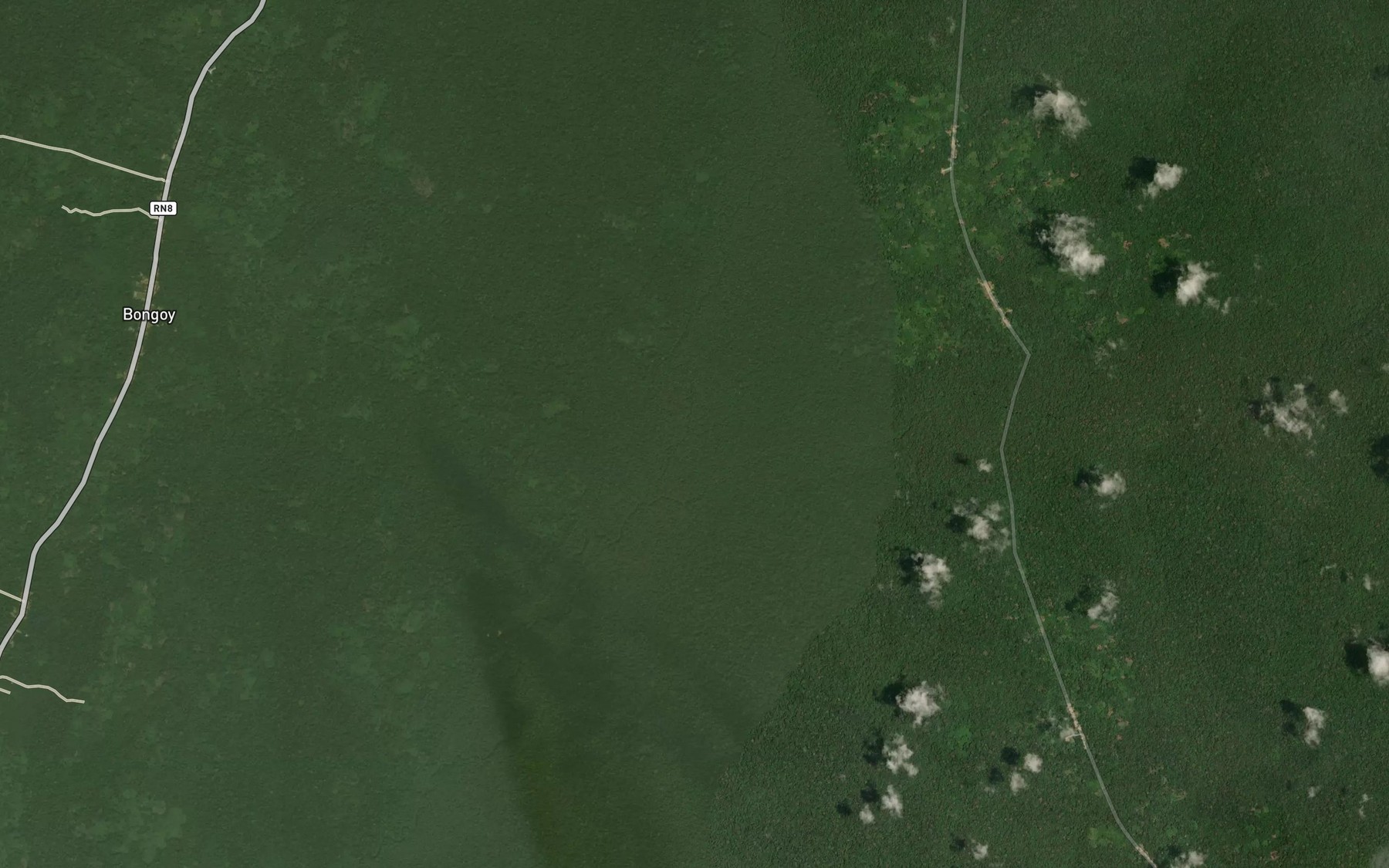 Satellite map of the Boluana