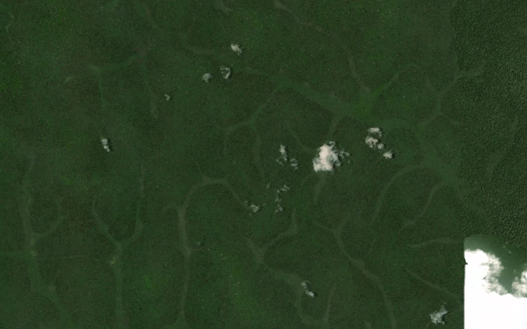 Satellite map of the Mokoko