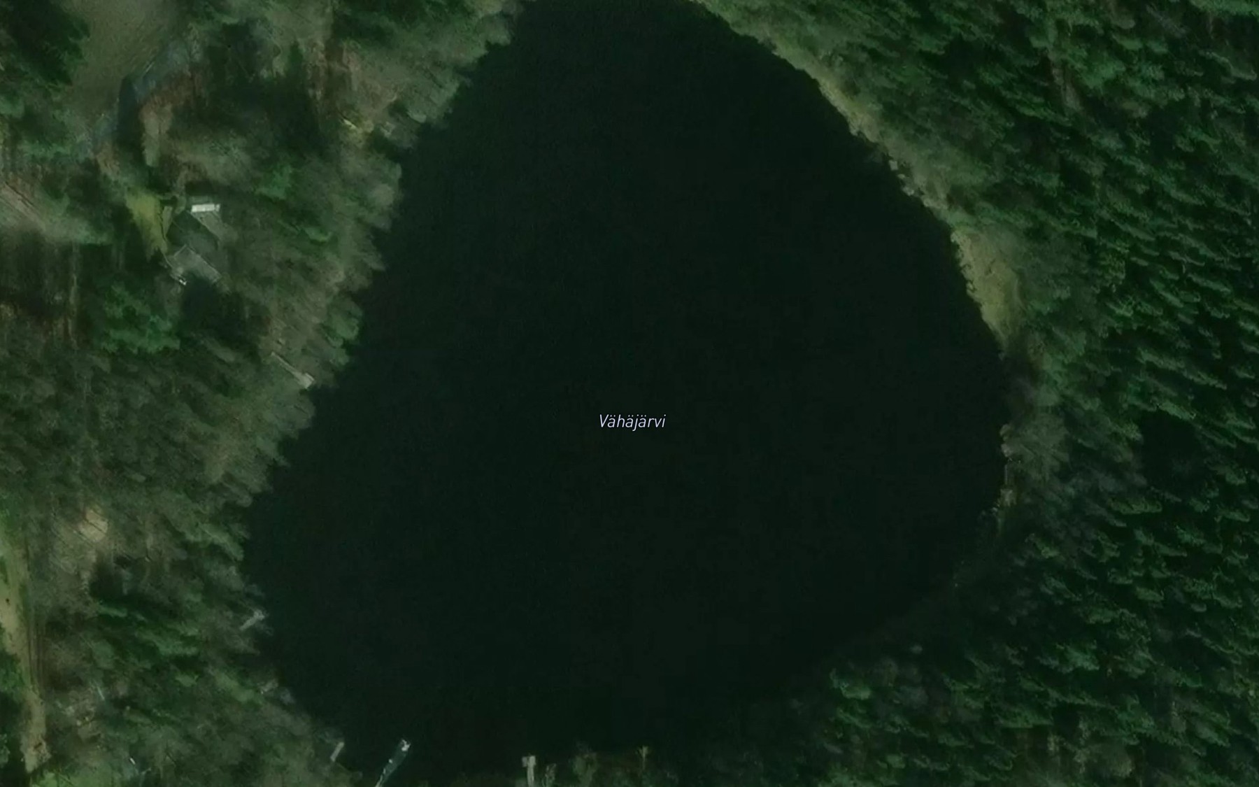 Satellite map of the Vahajarvi