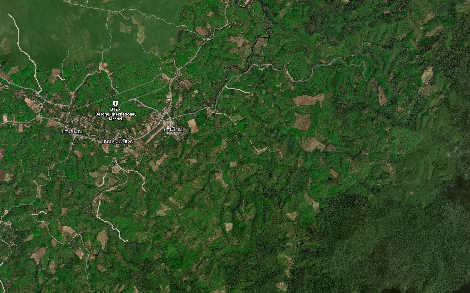 Satellite map of the Khlong Pa Do