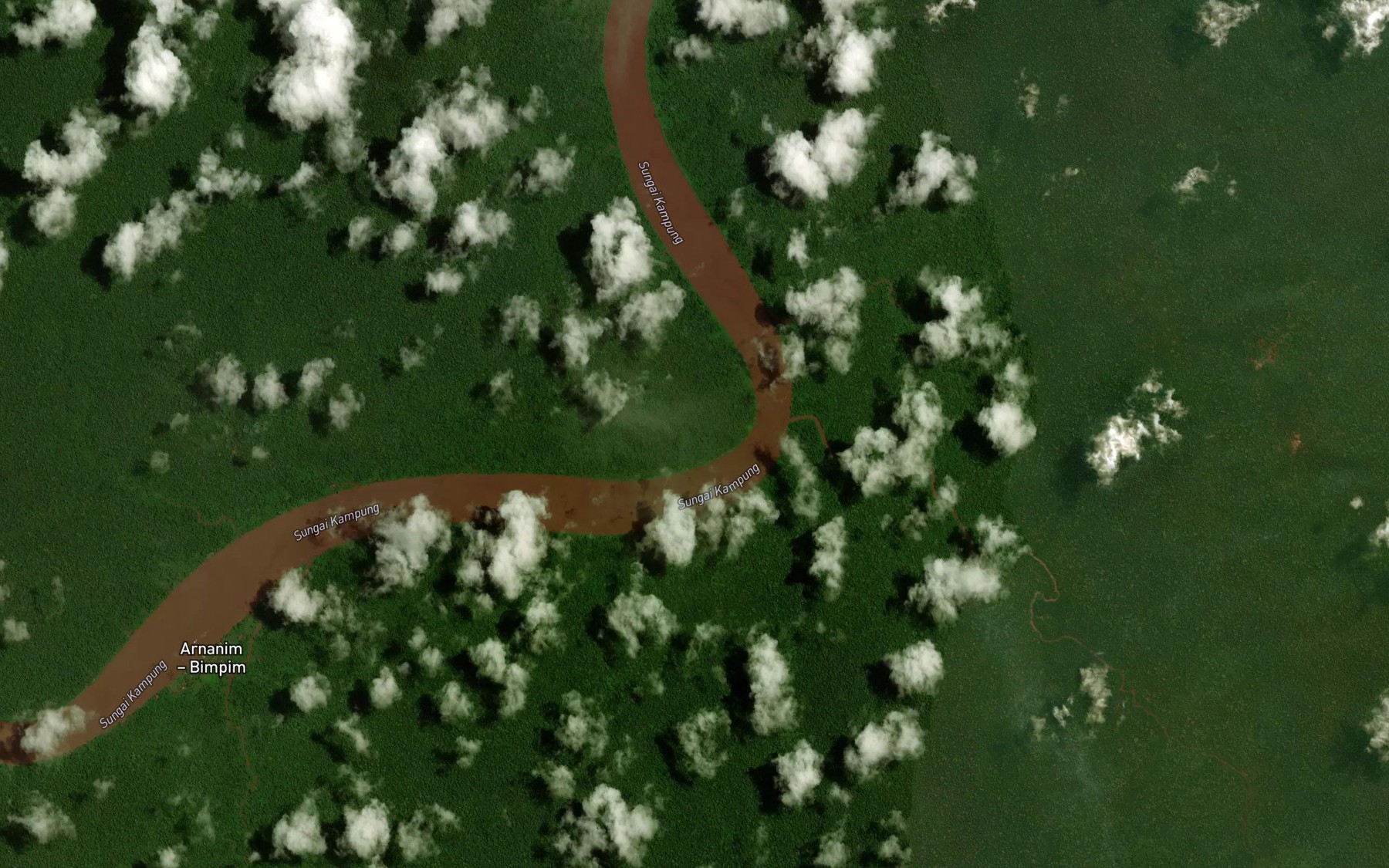 Satellite map of the Sungai Pirir