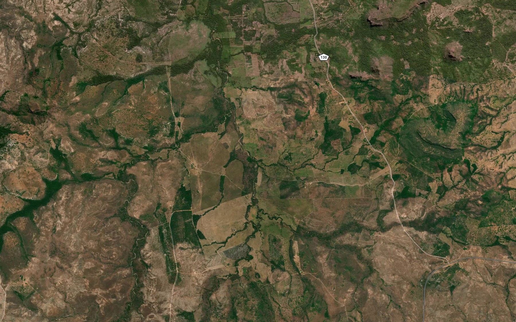 Satellite map of the Corrego Brejao