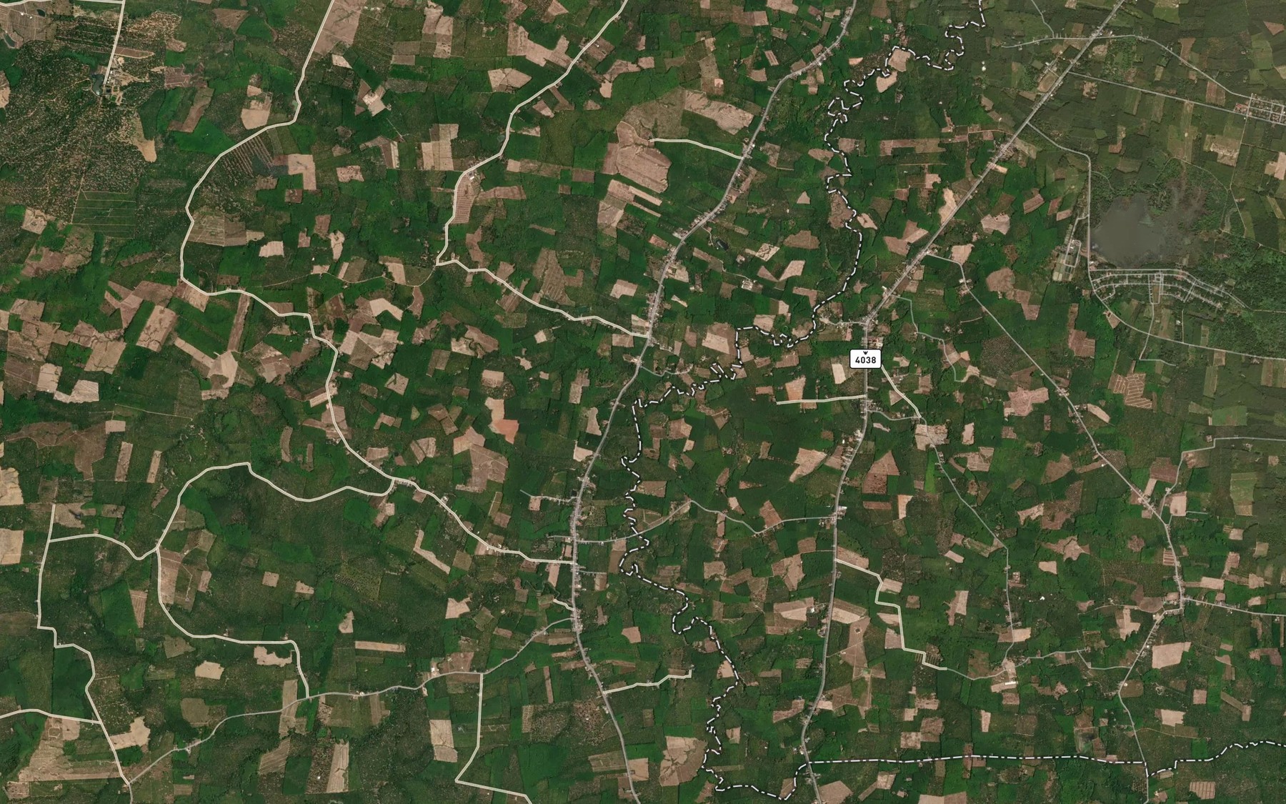 Satellite map of the Khlong Bang Mut