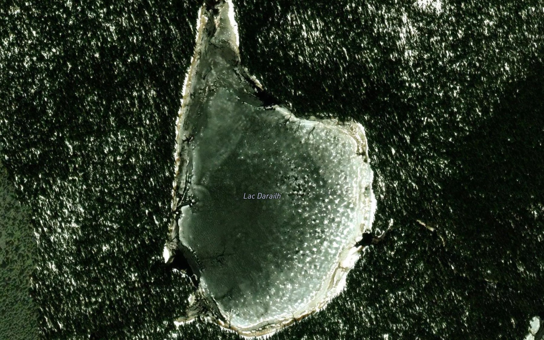 Satellite map of the Lac Darailh
