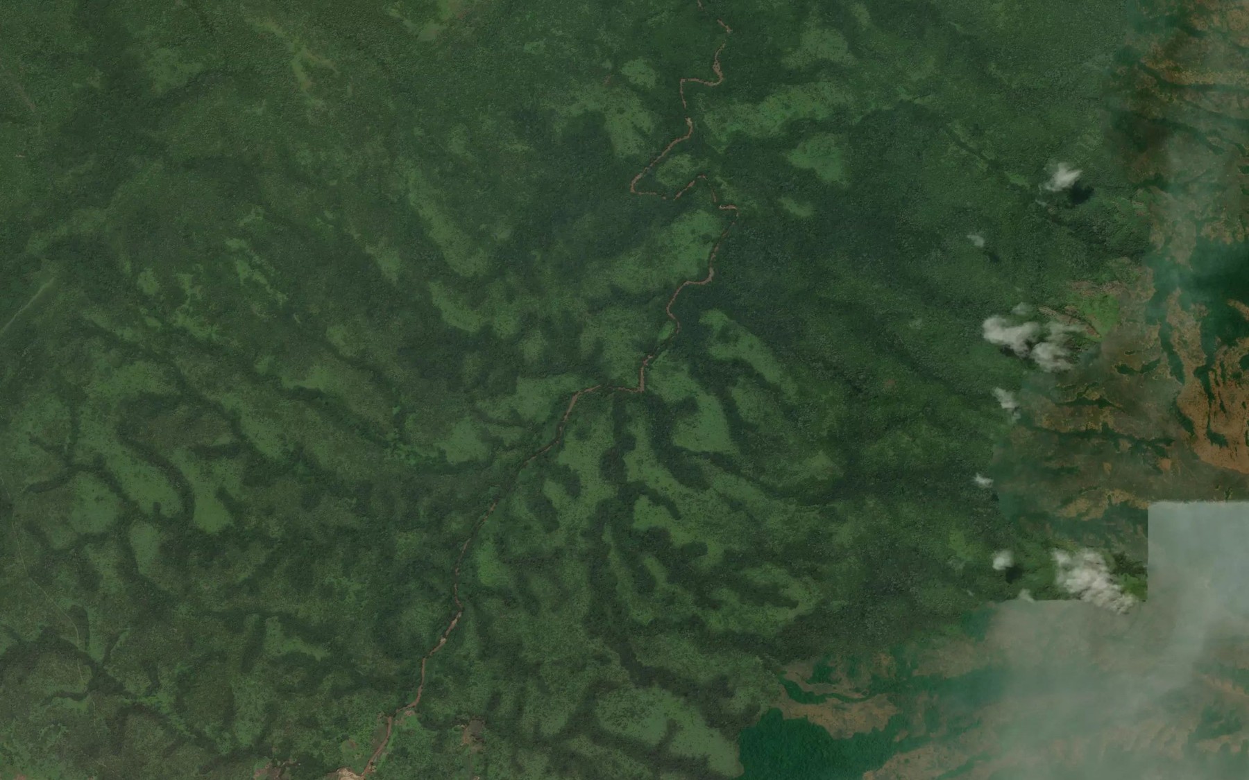 Satellite map of the River Danki