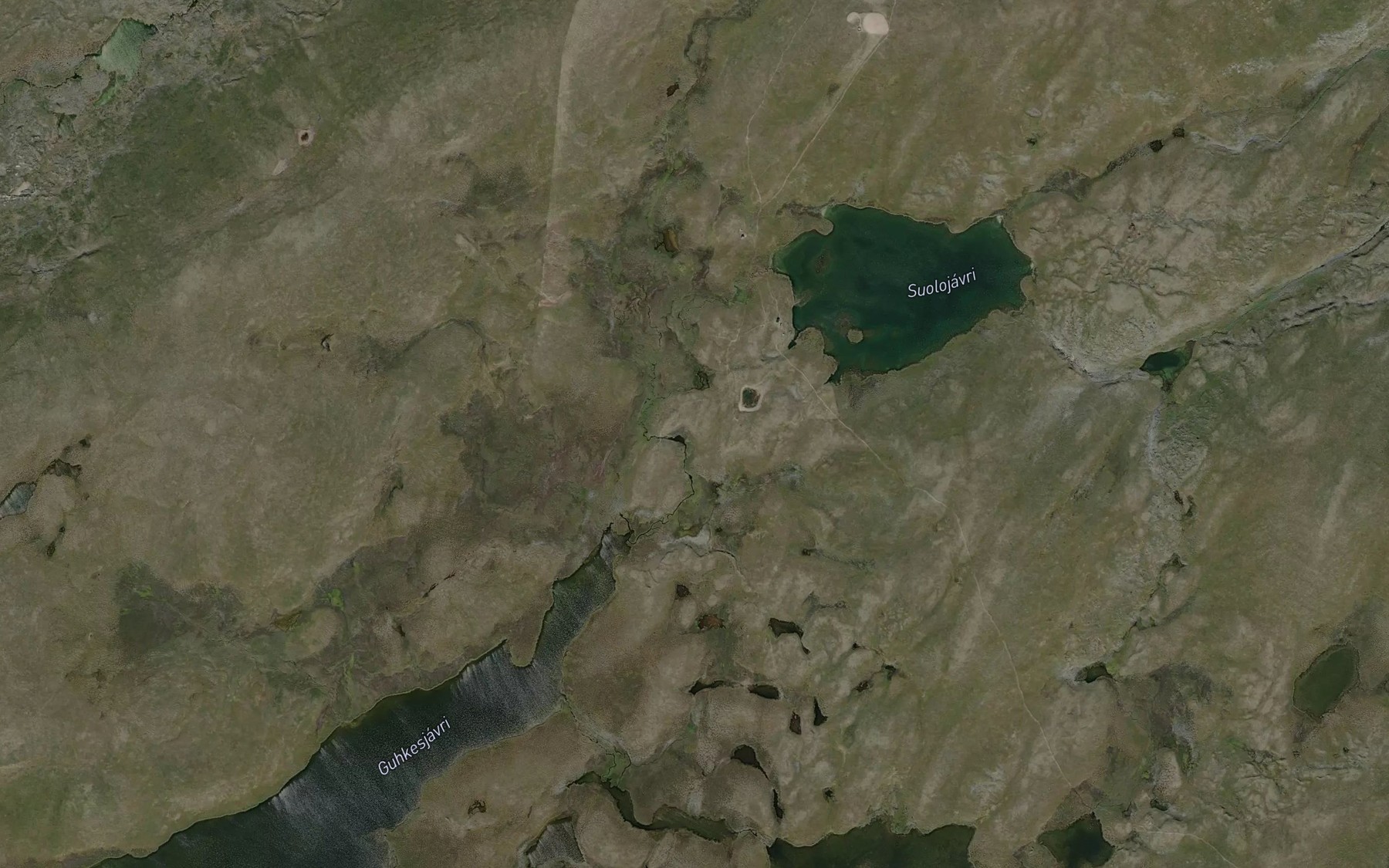 Satellite map of the Duoddar-Raevvujavrit
