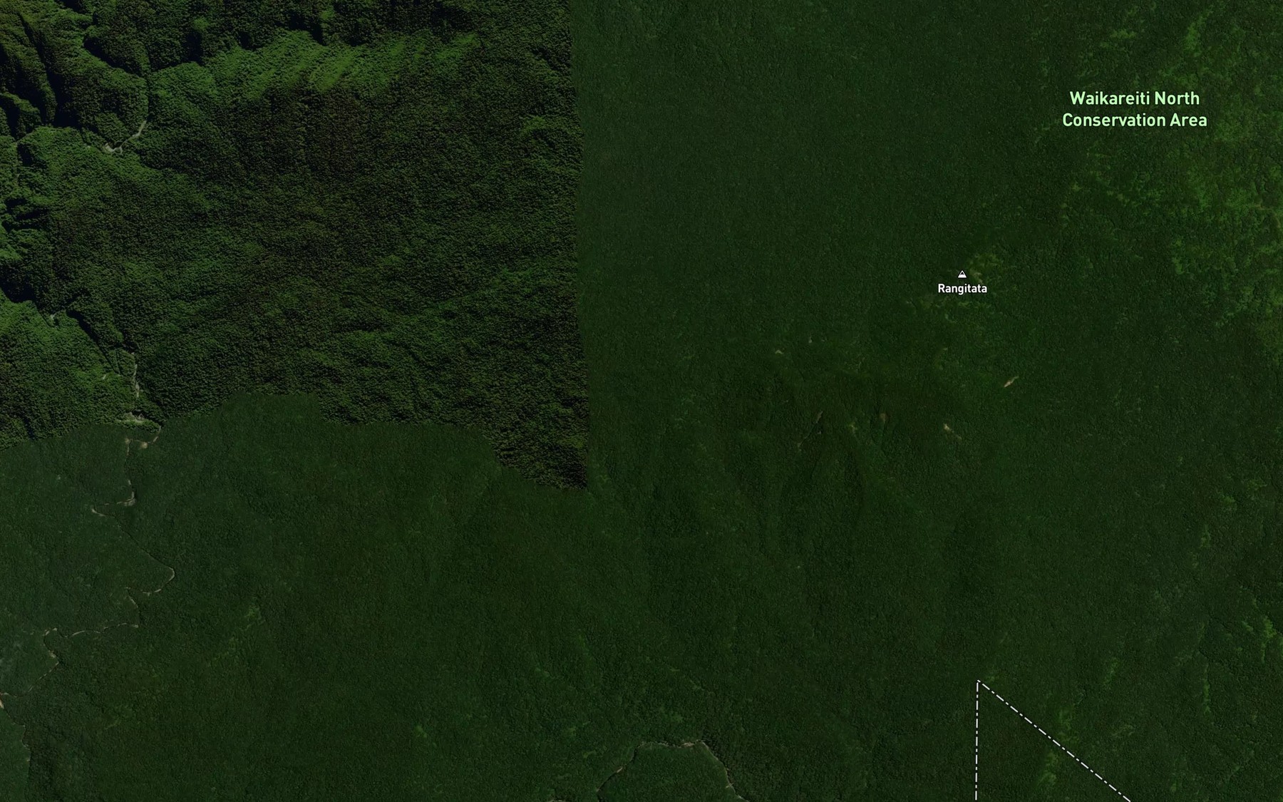 Satellite map of the Taramitimiti Stream
