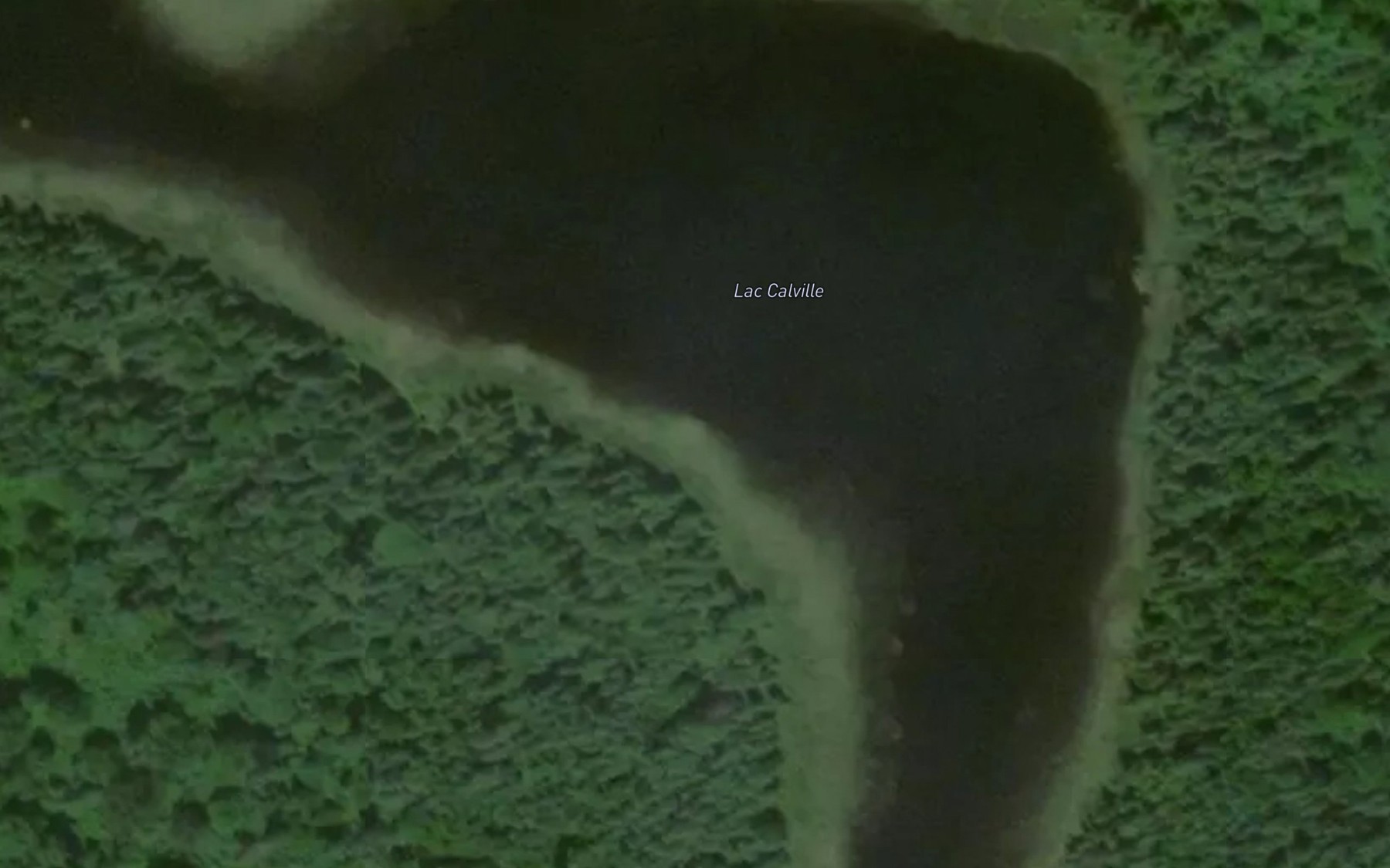 Satellite map of the Lac Calville