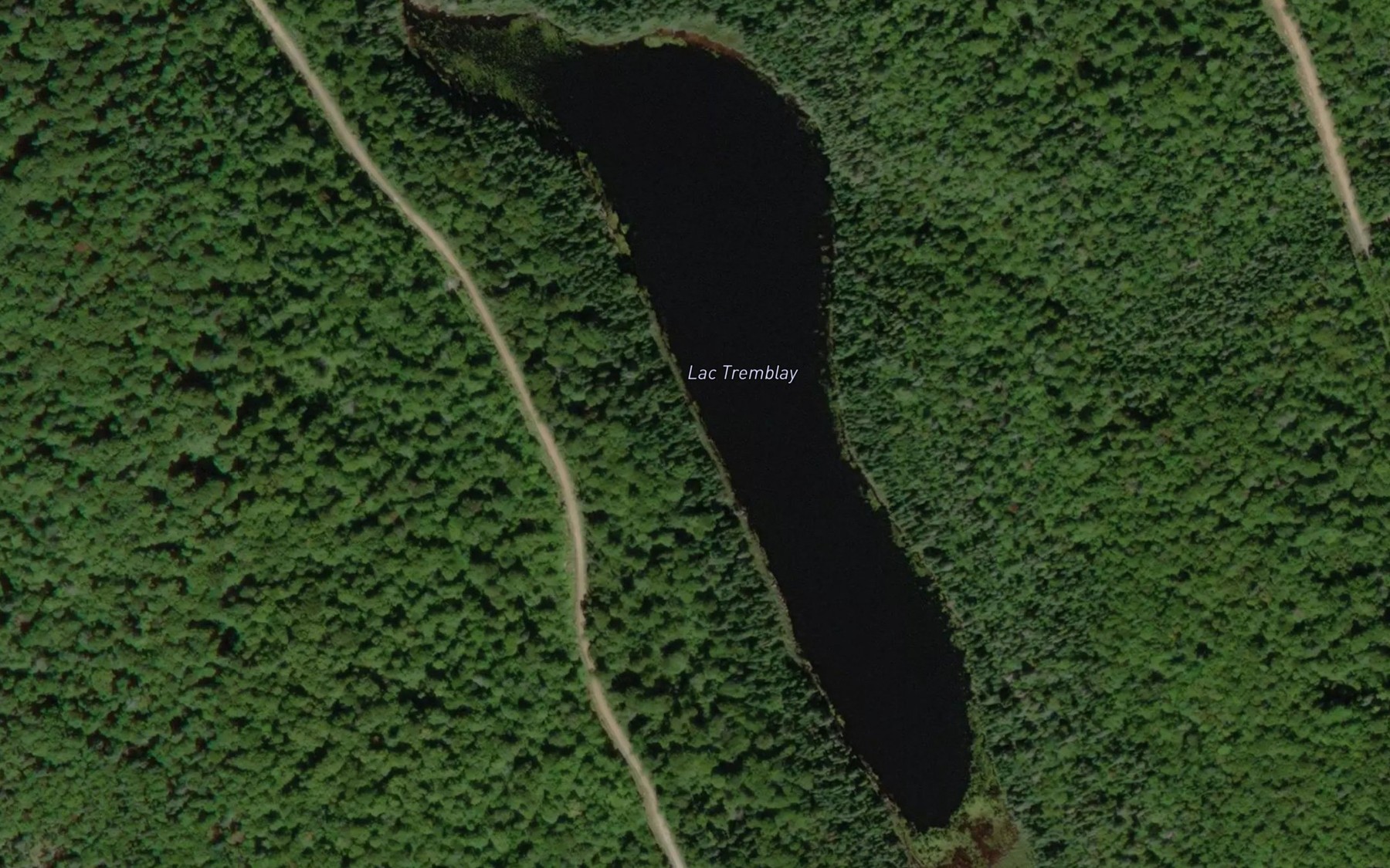 Satellite map of the Lac Tremblay