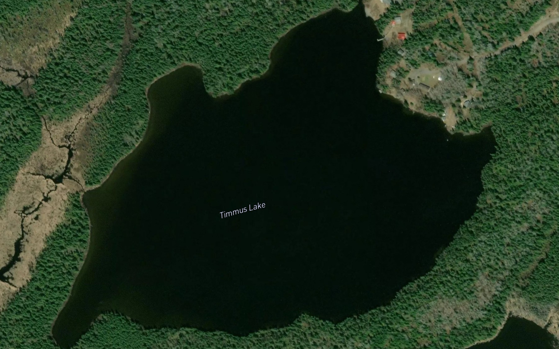 Satellite map of the Timmus Lake