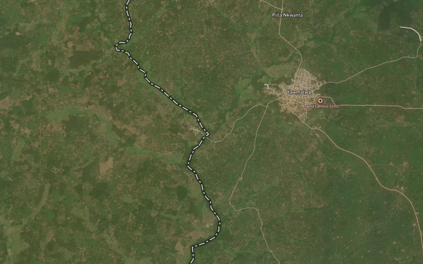 Satellite map of the Antwiwura