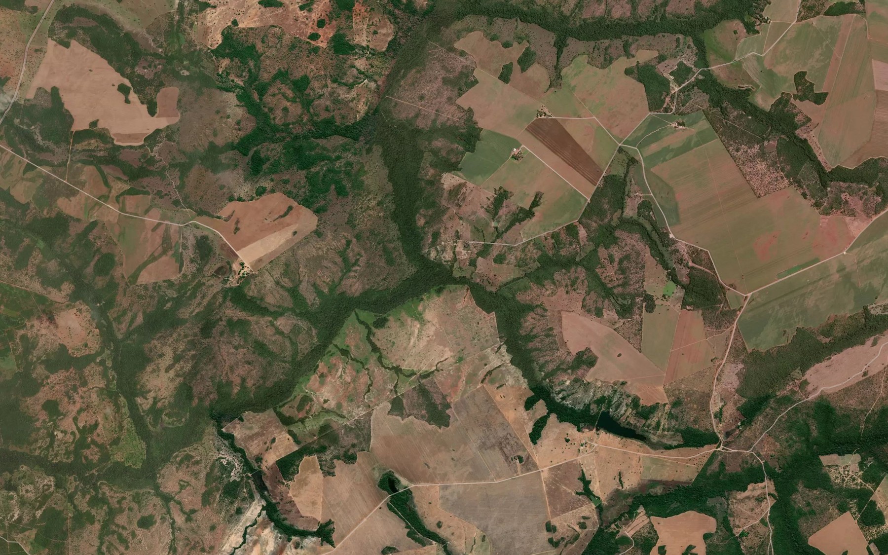 Satellite map of the Corrego Lagoa