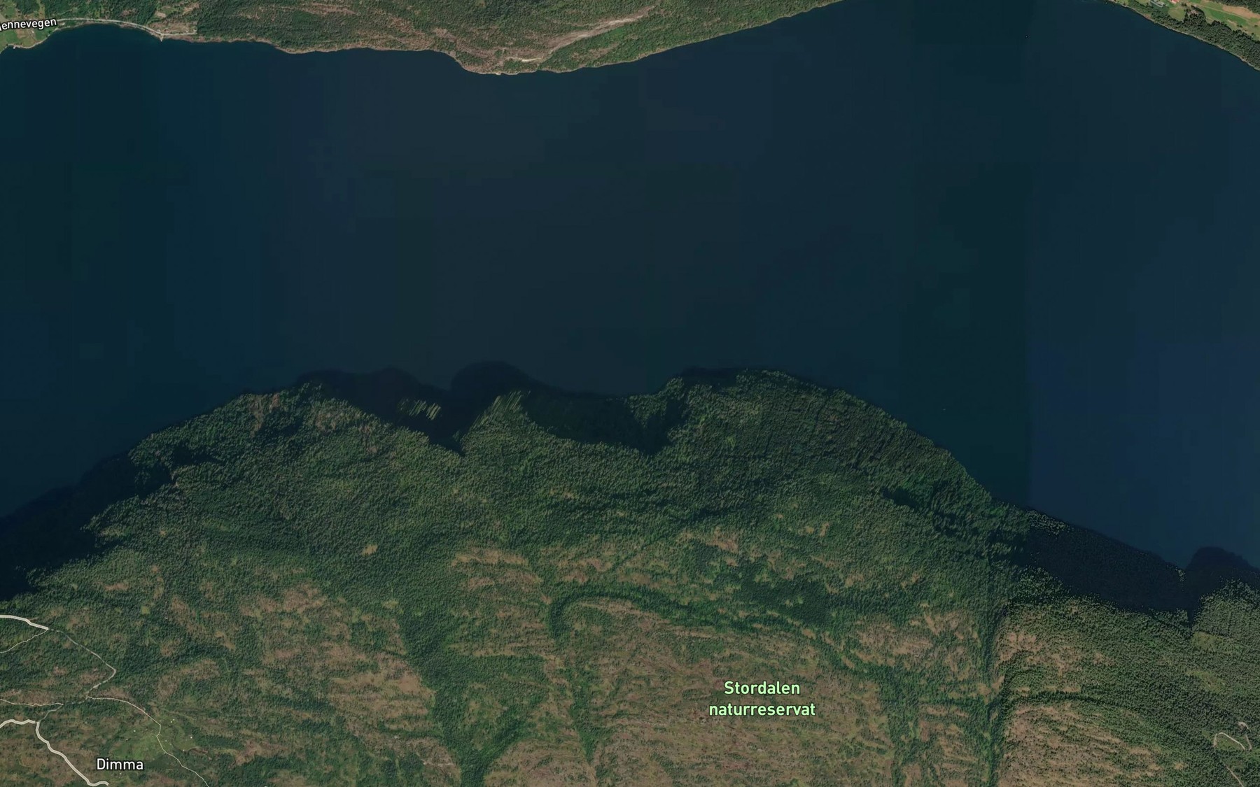 Satellite map of the Helgheimsvika