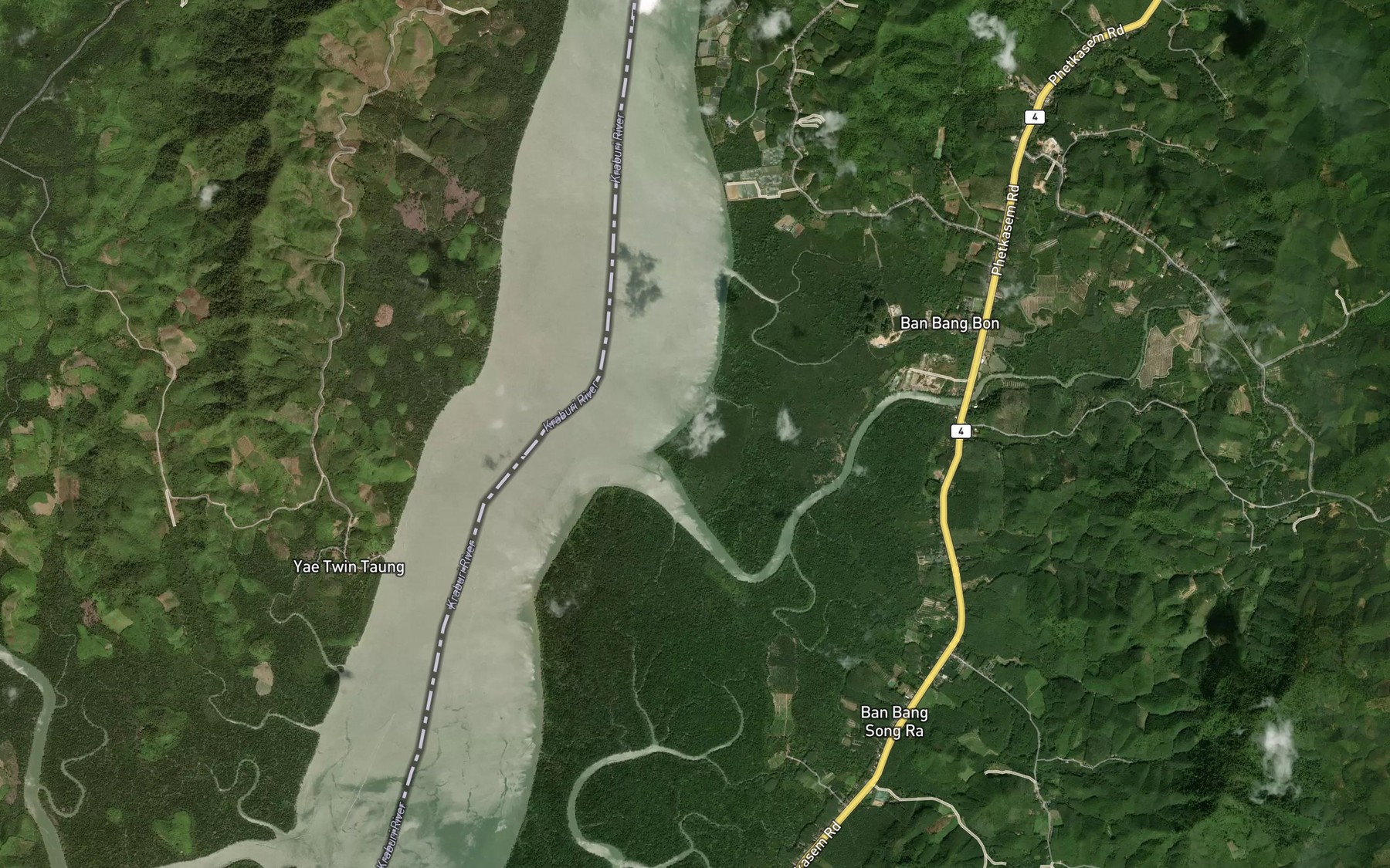 Satellite map of the Khlong Lam Liang