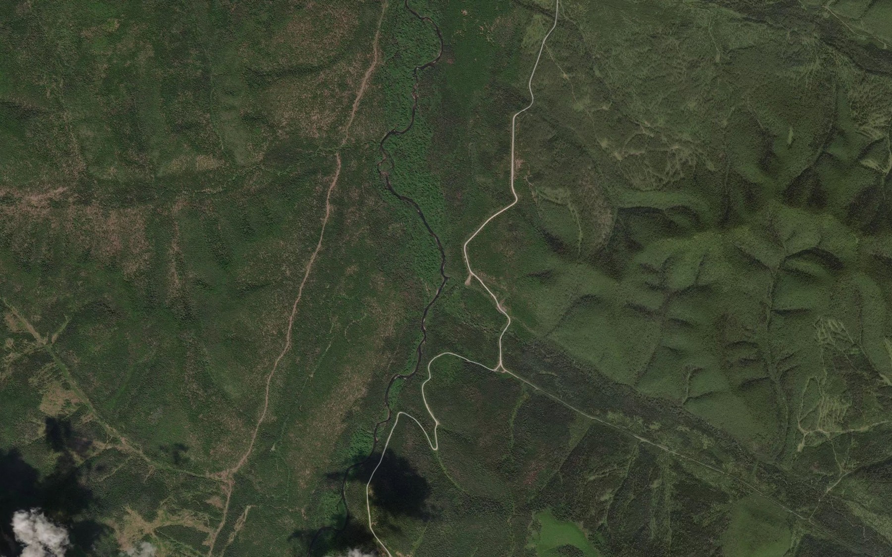 Satellite map of the Studenaya