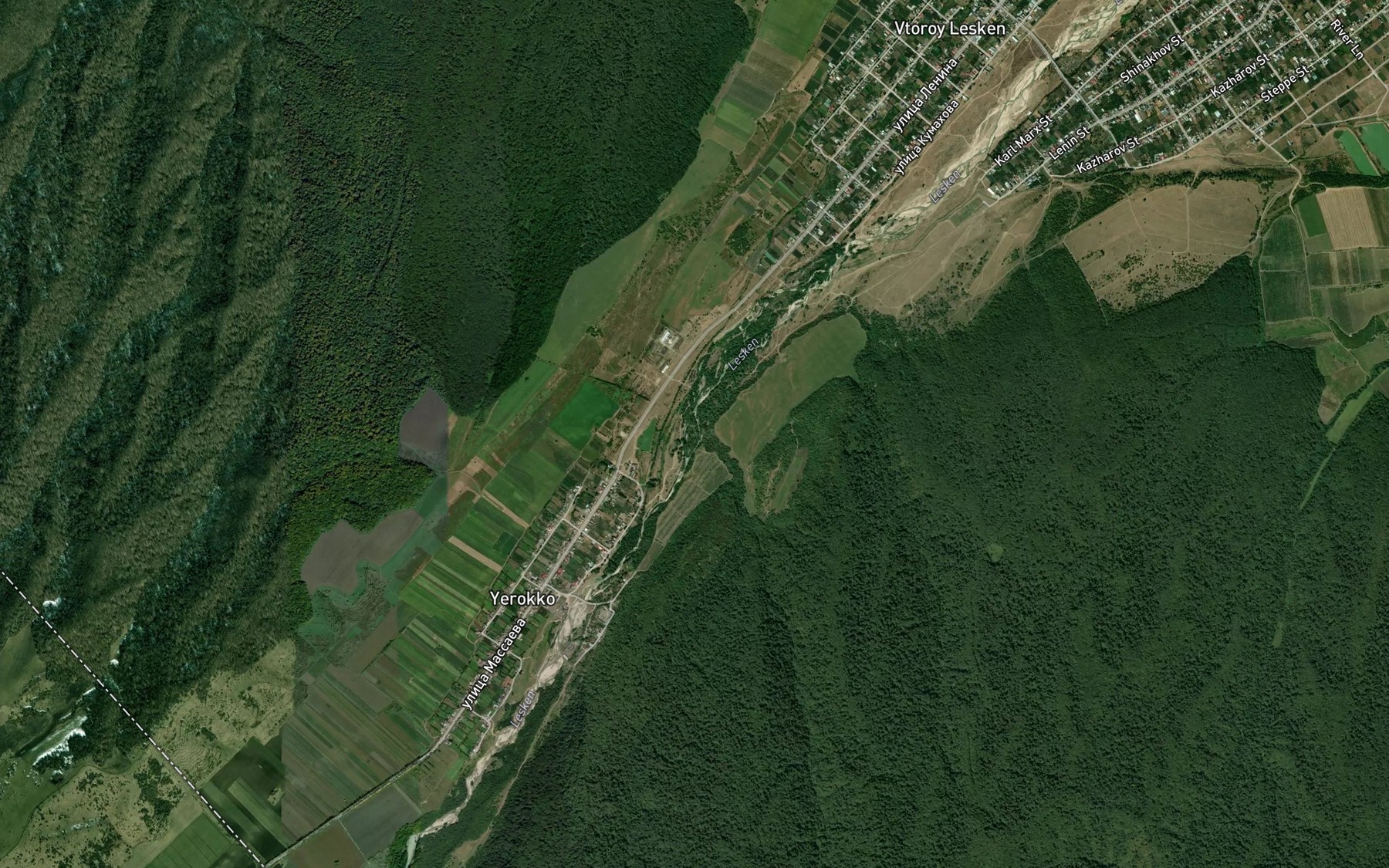 Satellite map of the Bzozheyiko