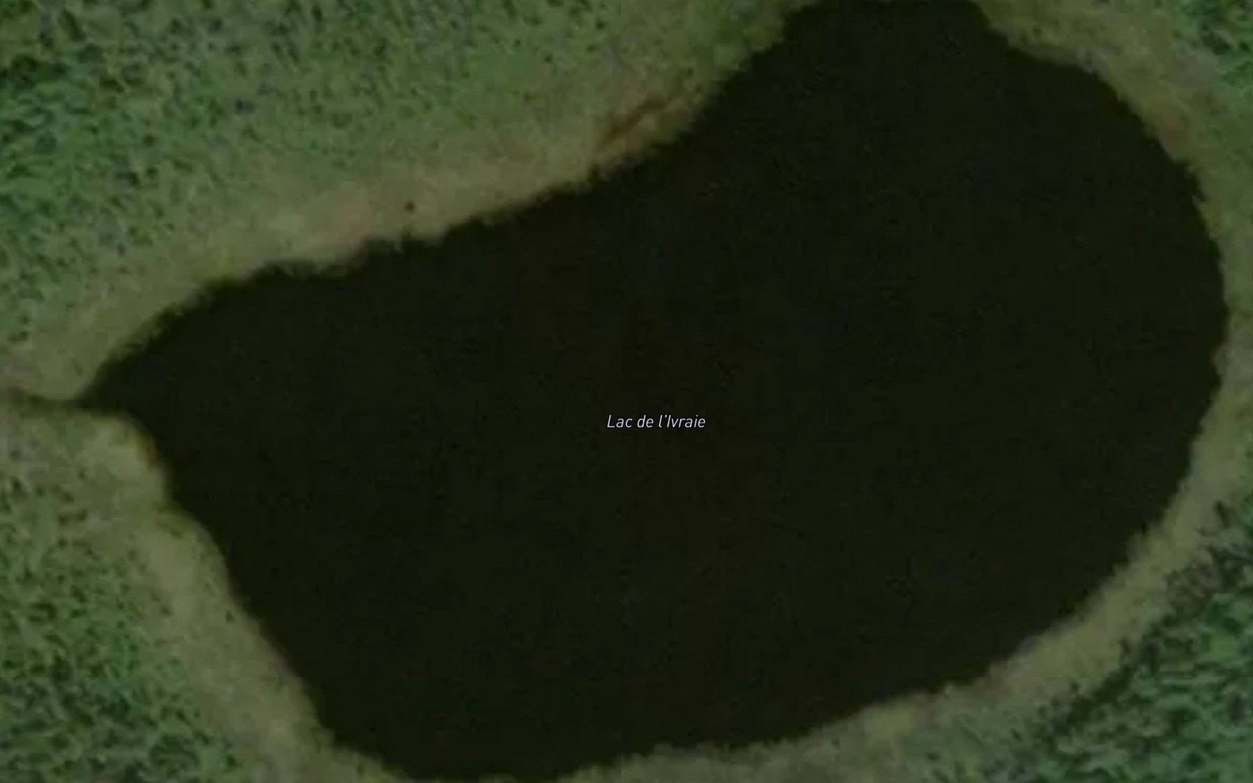 Satellite map of the Lac de l'Ivraie