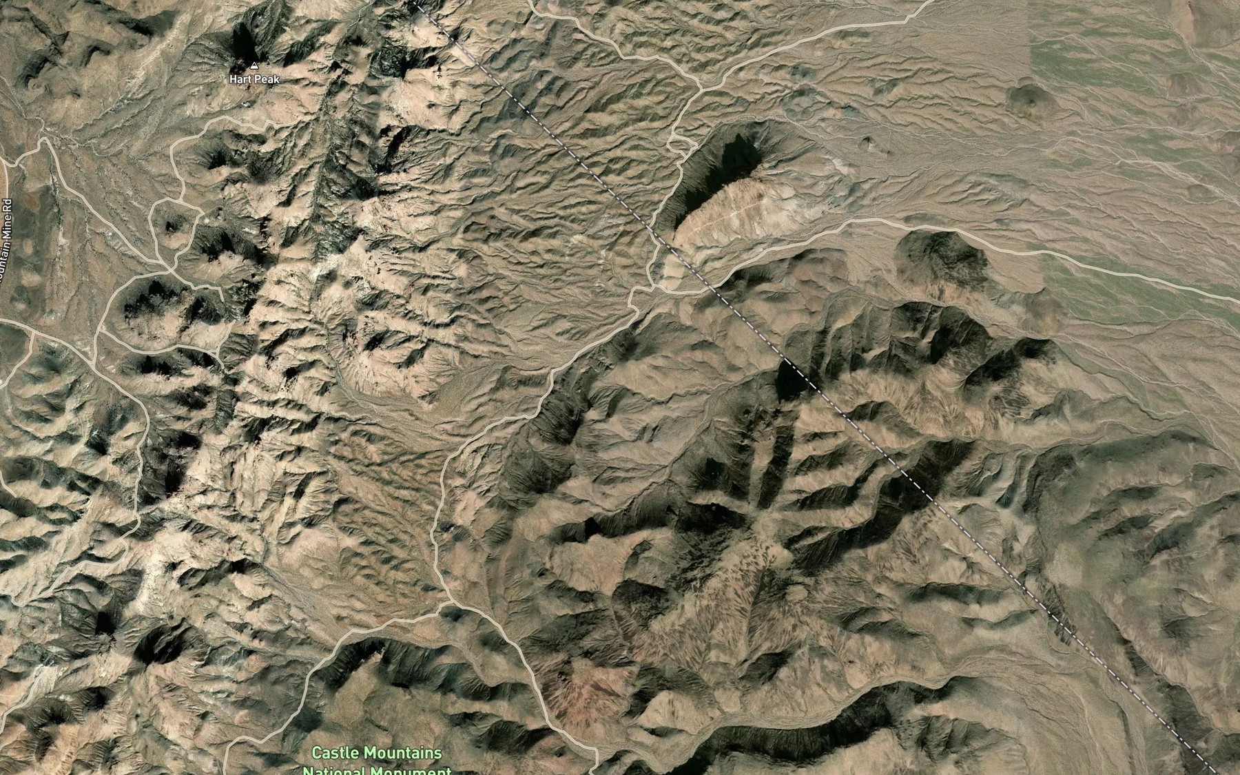 Satellite map of the Quail Spring