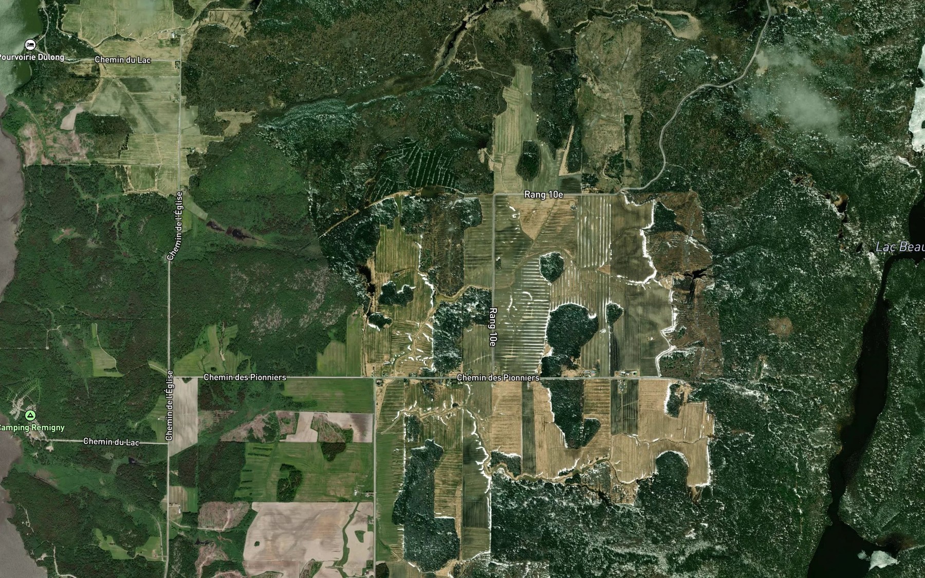 Satellite map of the Cours d'eau Coderre