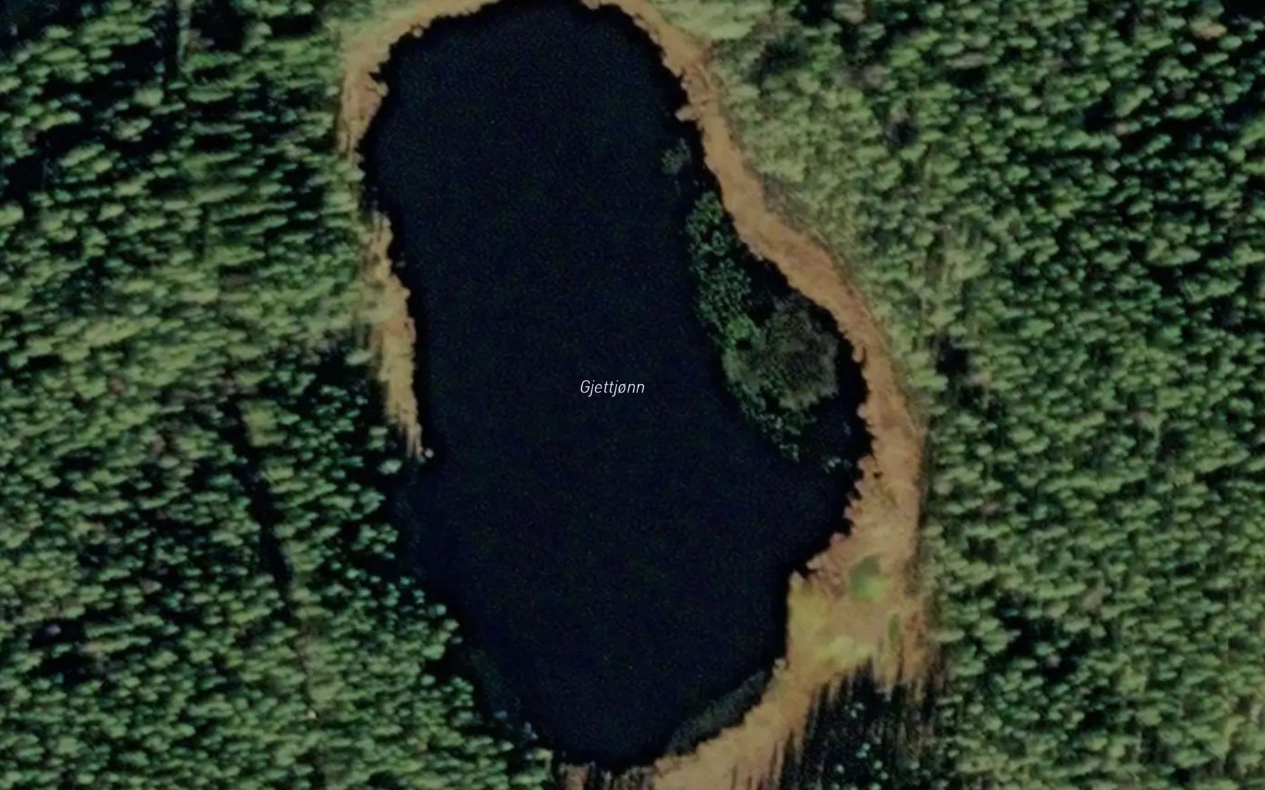 Satellite map of the Gjettjorn