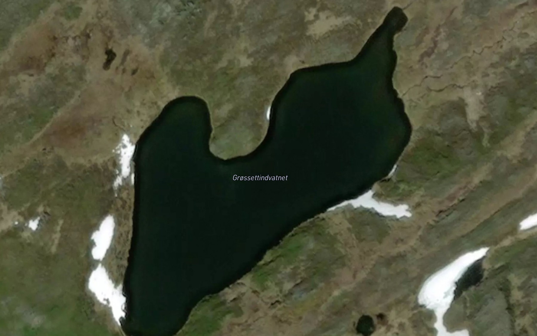 Satellite map of the Grossettindvatnet