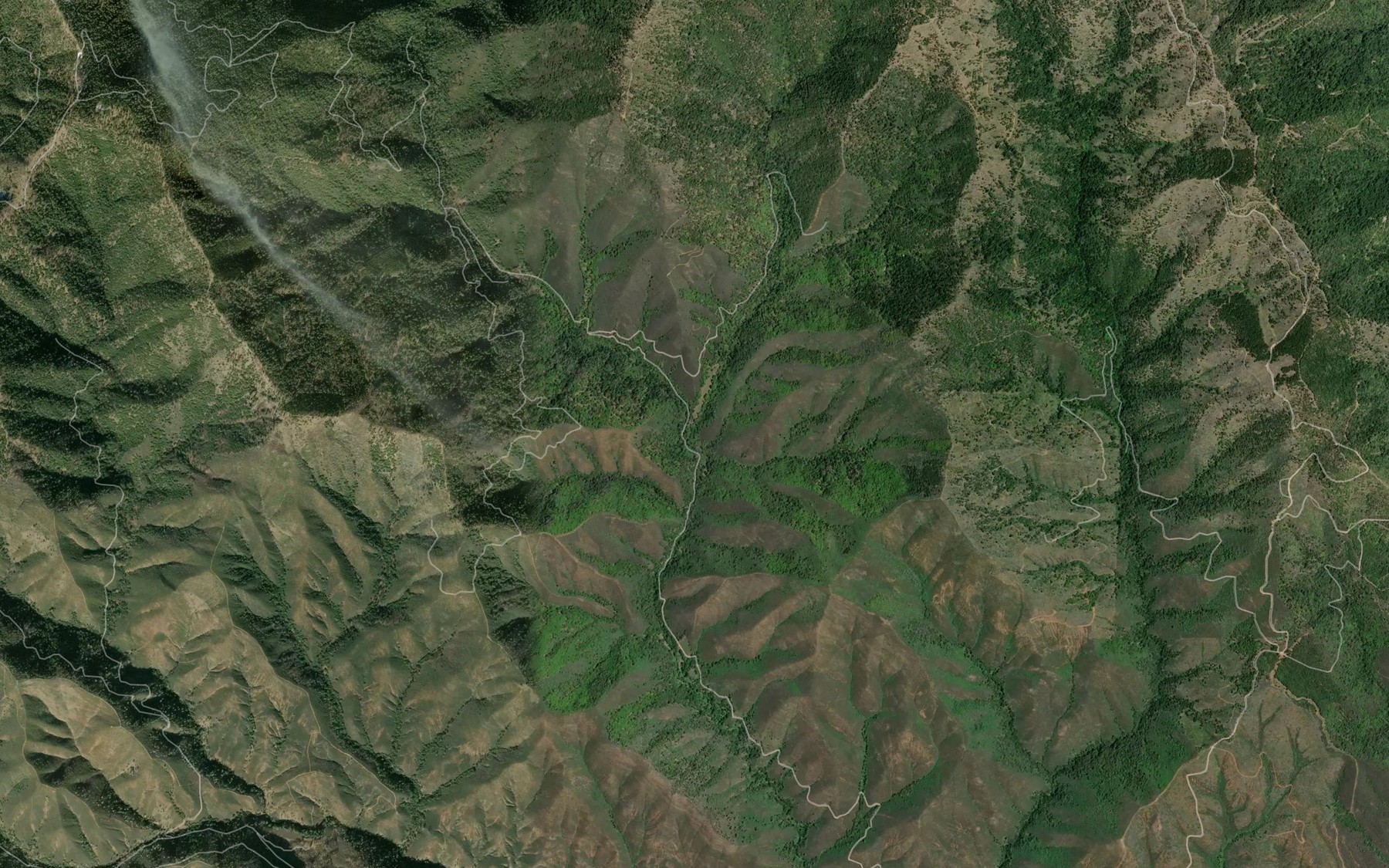 Satellite map of the Baker Creek
