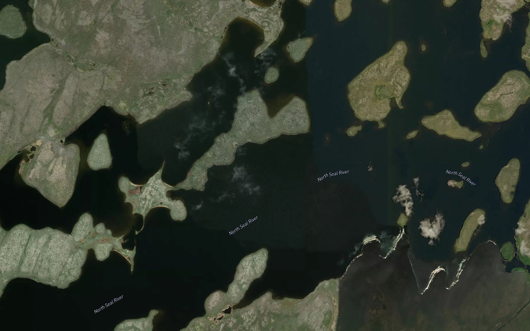 Satellite map of the Chatwin Lake