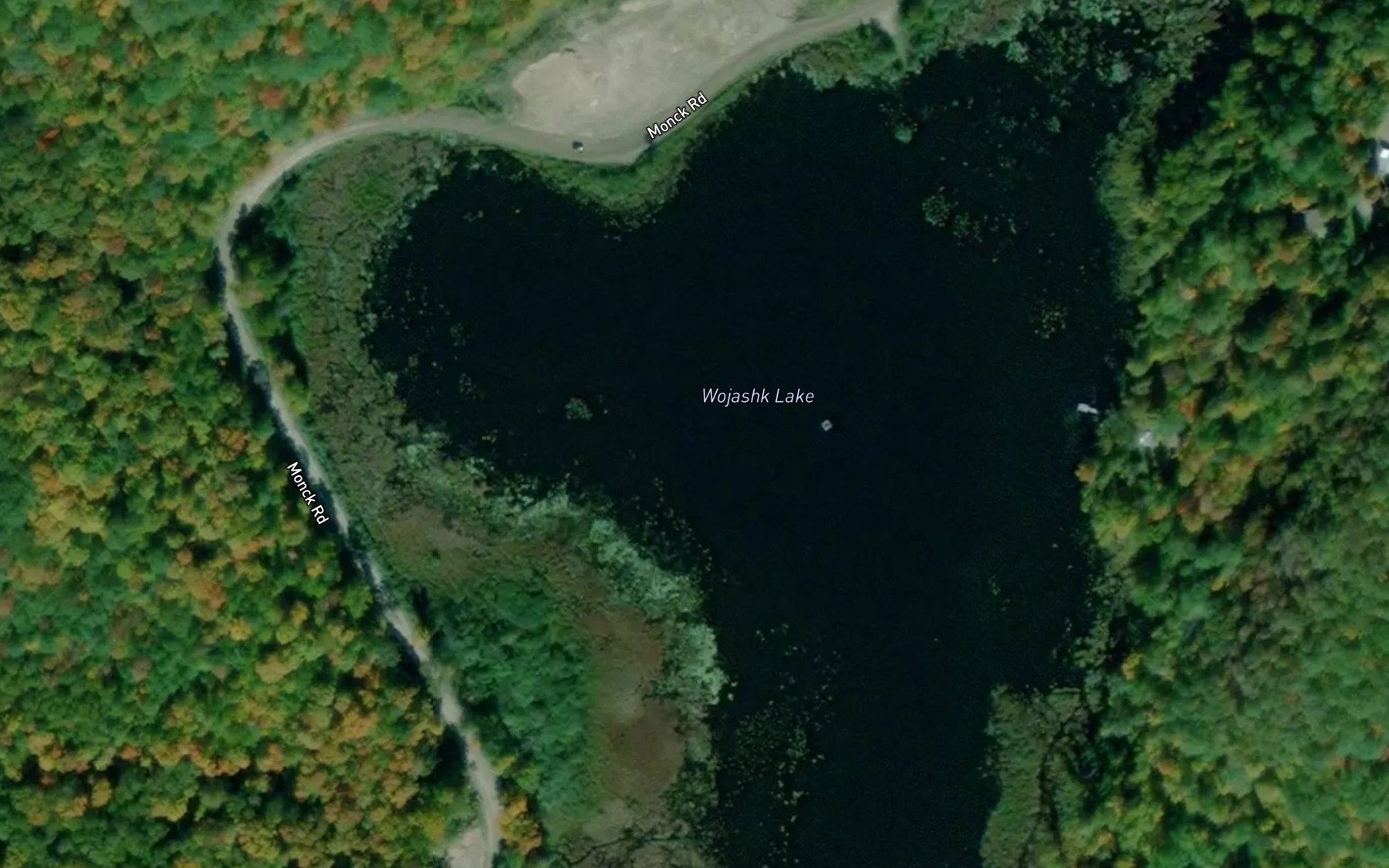 Satellite map of the Wojashk Lake