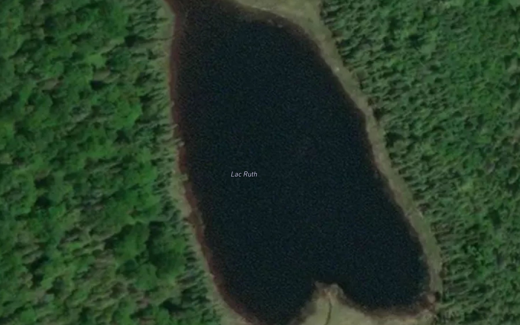 Satellite map of the Lac Ruth