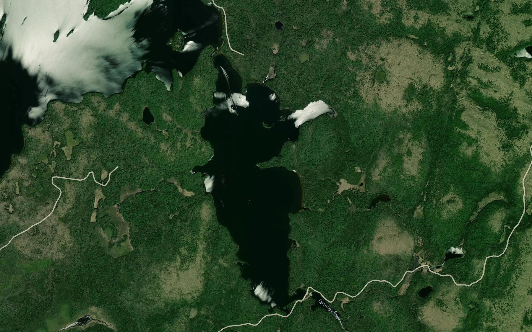 Satellite map of the Annie Bay