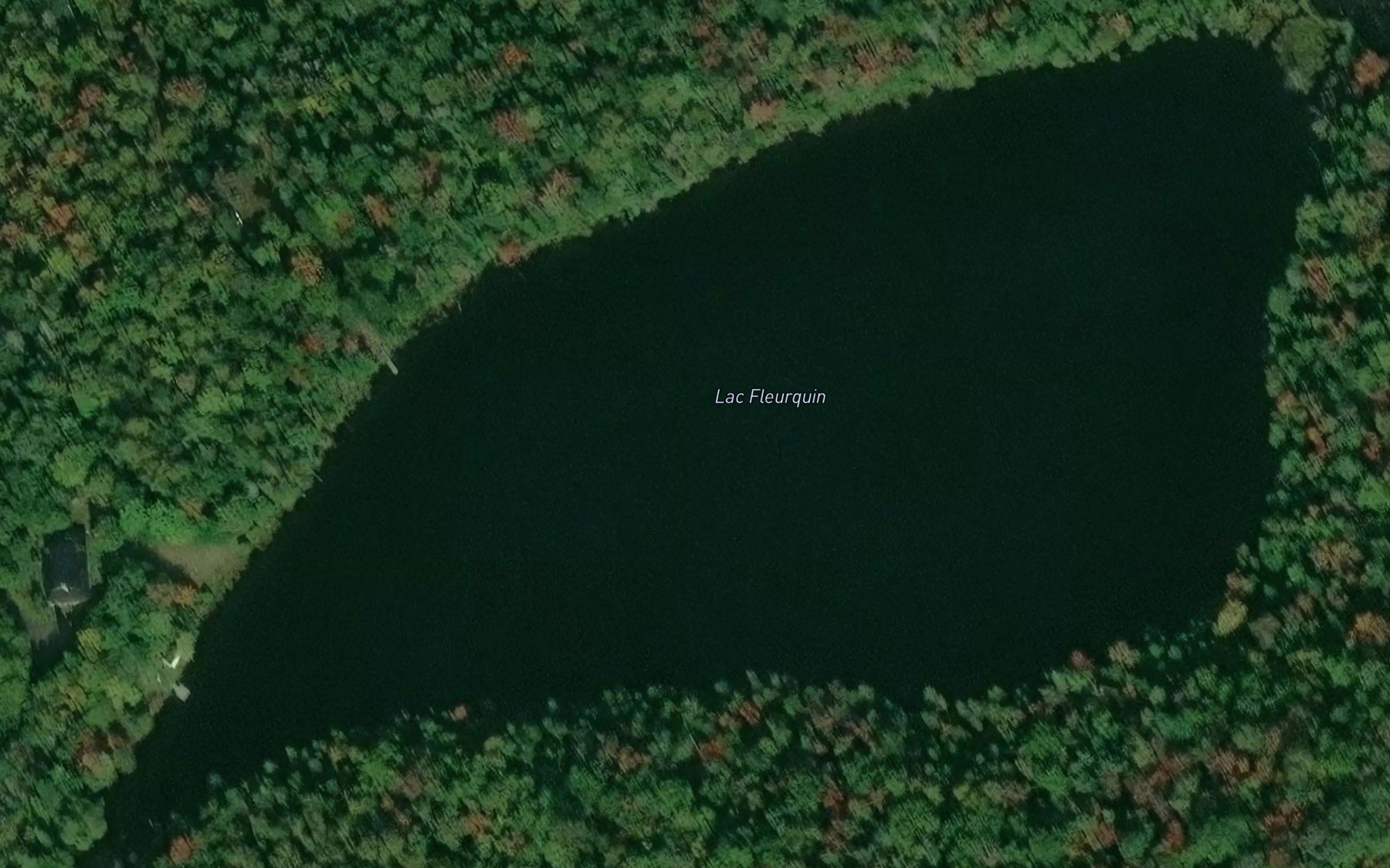 Satellite map of the Lac Fleurquin