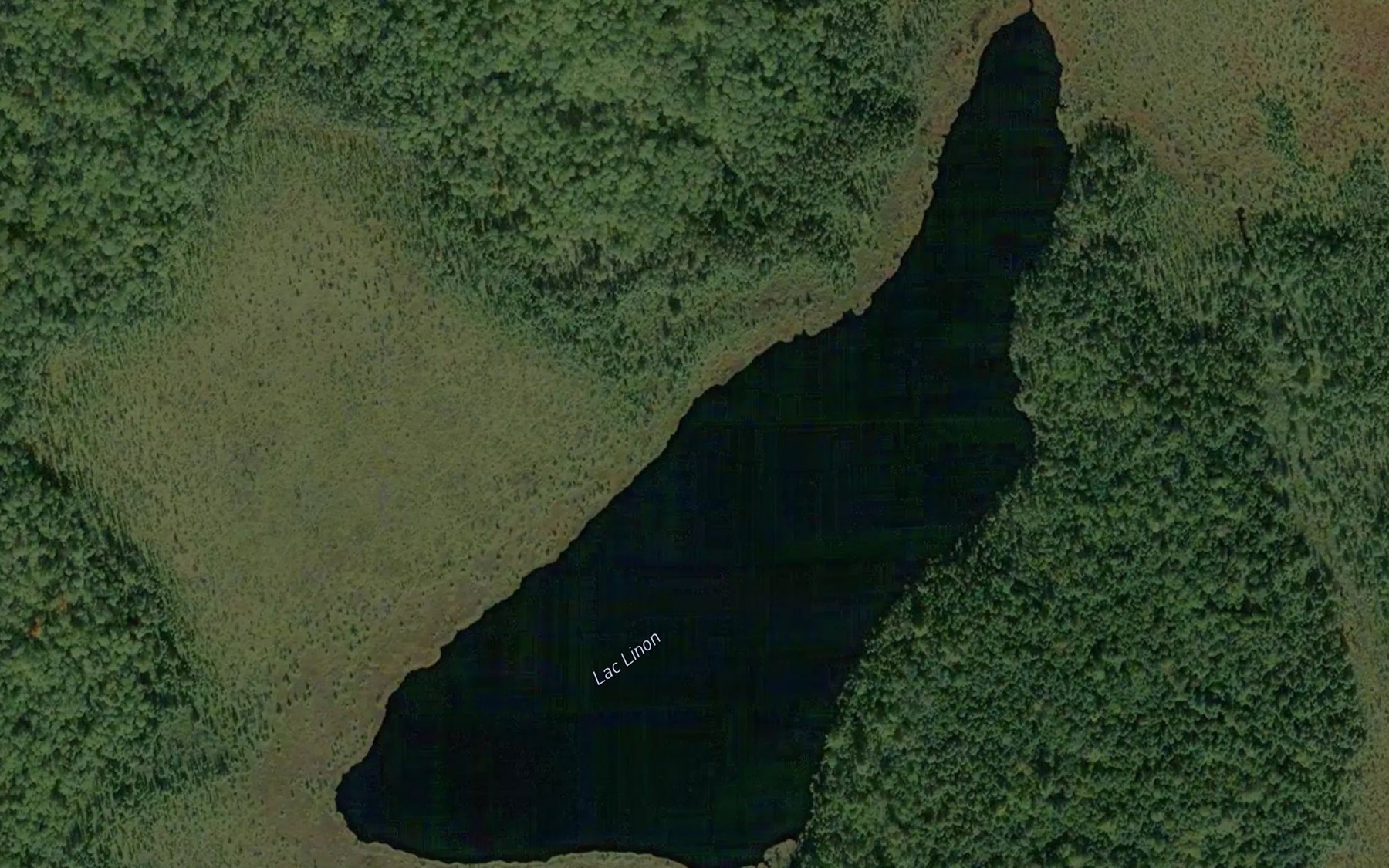 Satellite map of the Lac Linon