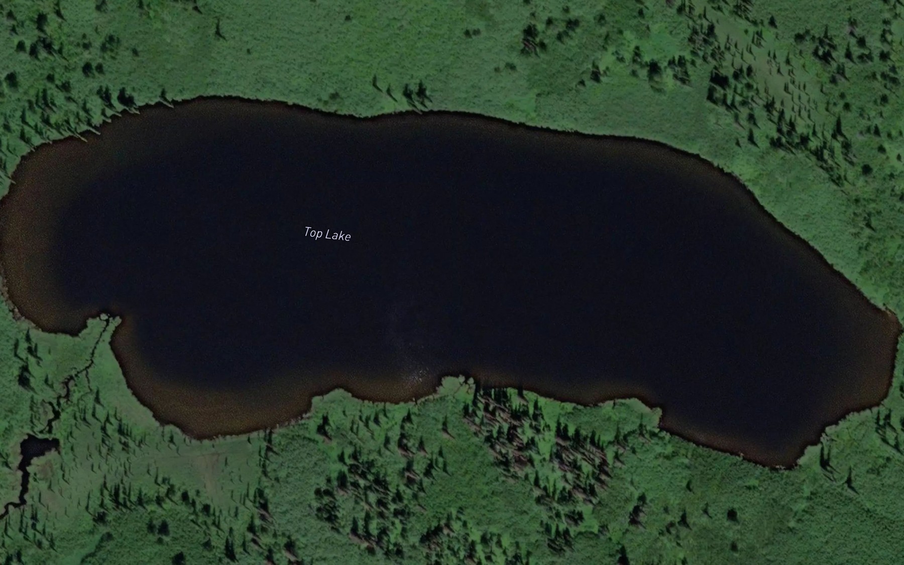 Satellite map of the Top Lake