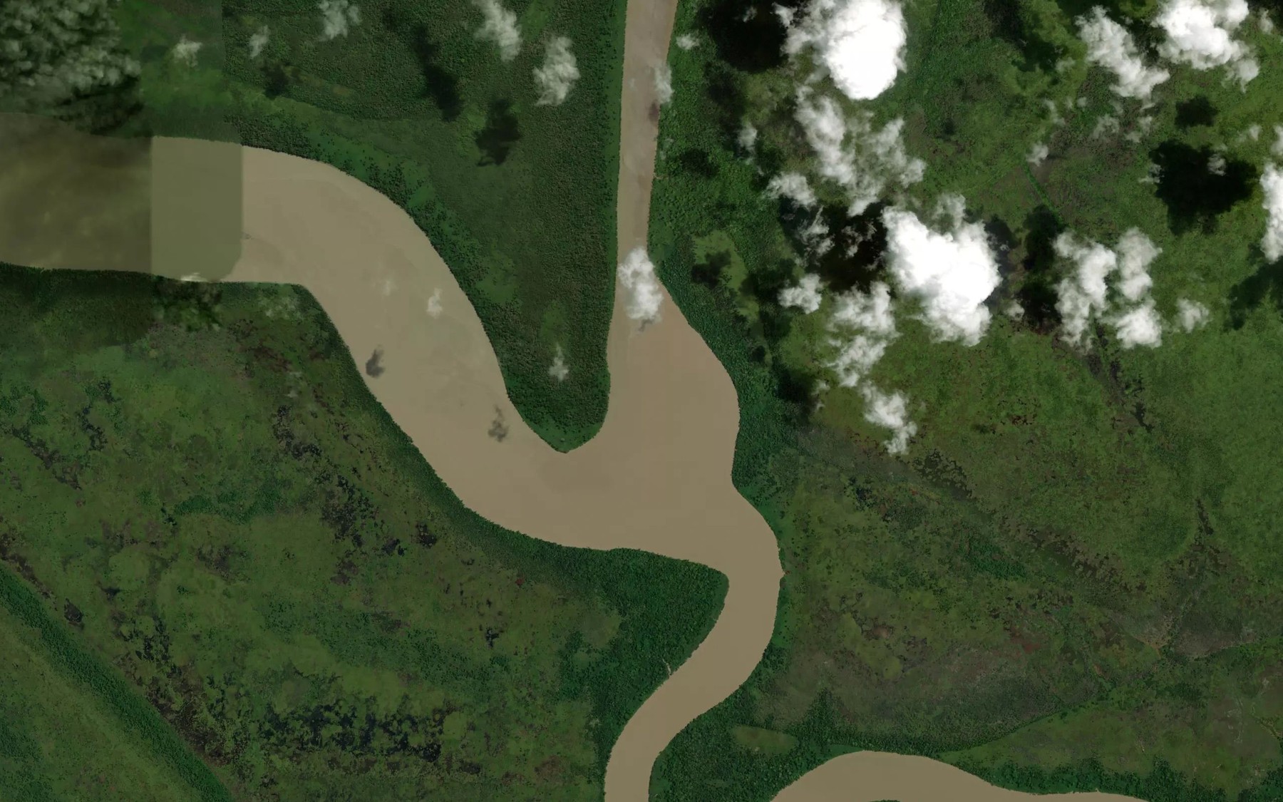 Satellite map of the Sungai Kawarga