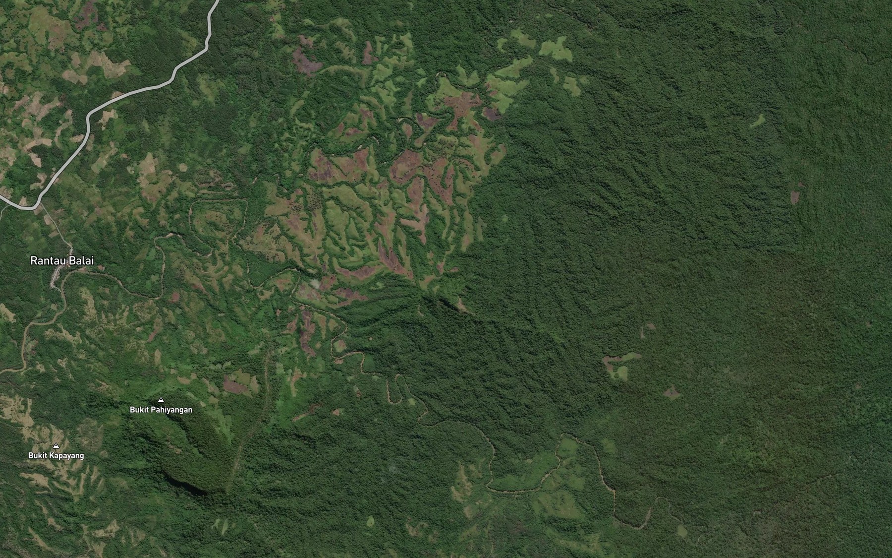 Satellite map of the Sungai Hajawa