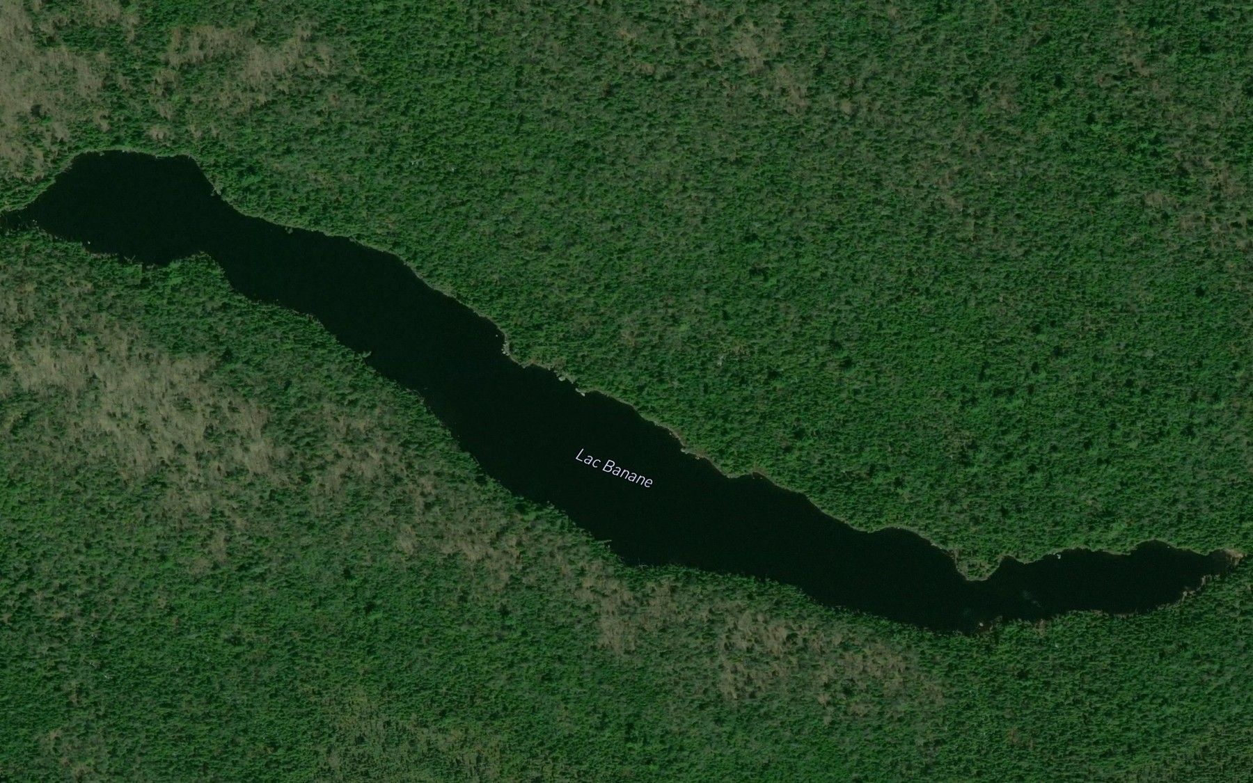 Satellite map of the Lac Banane