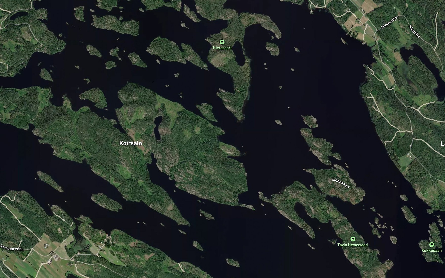Satellite map of the Kaavunlahti