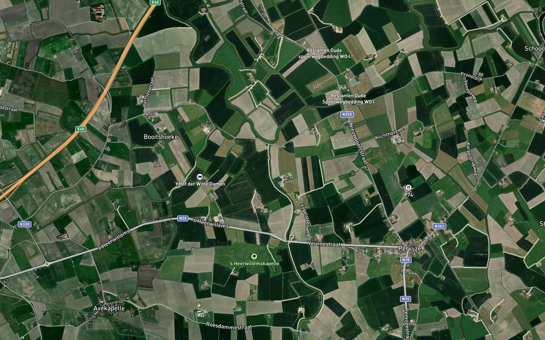 Satellite map of the Venepevaart