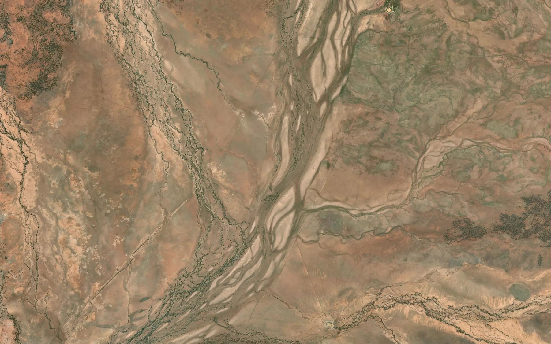 Satellite map of the Tozer Creek