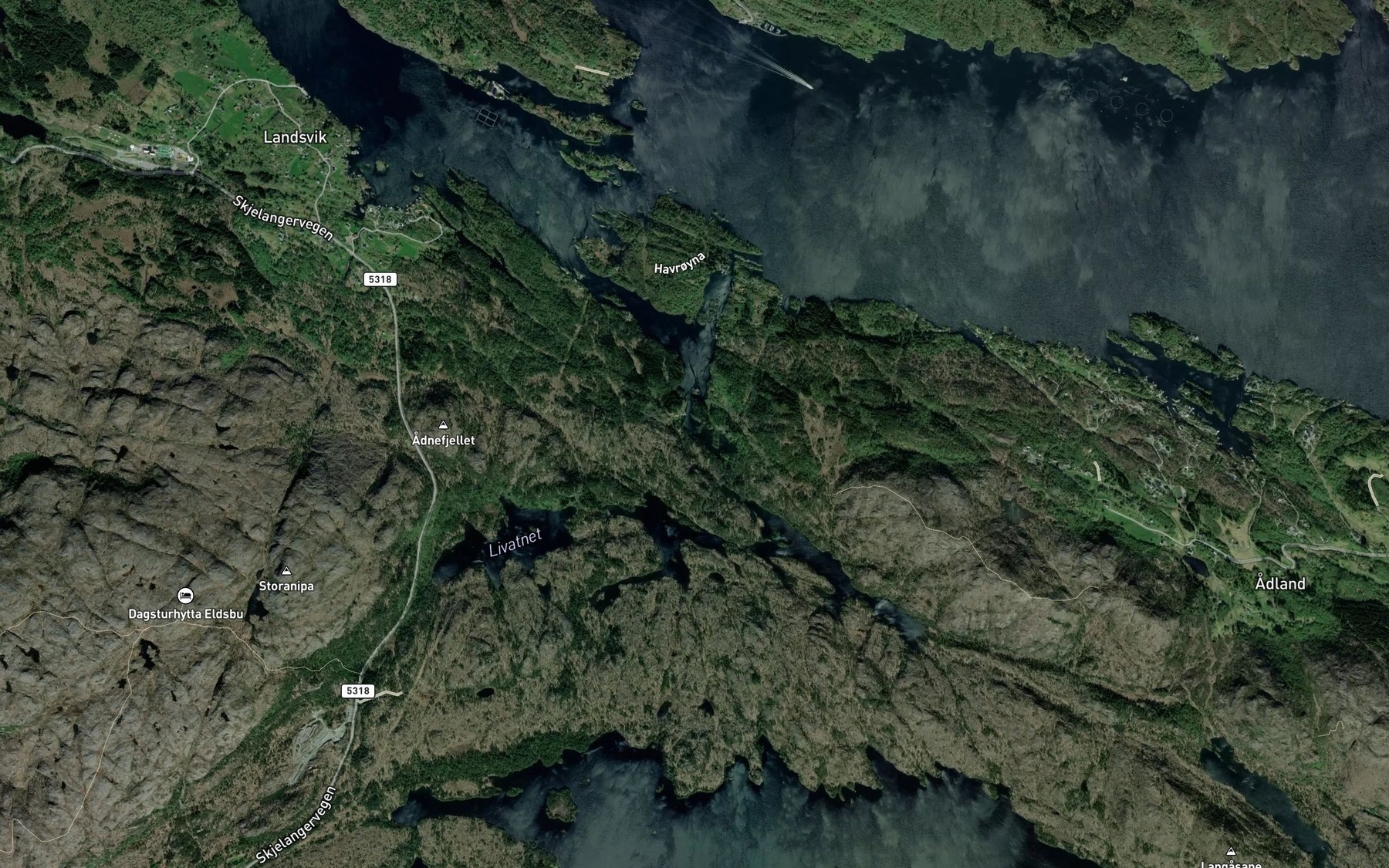 Satellite map of the Ytre Kylpa
