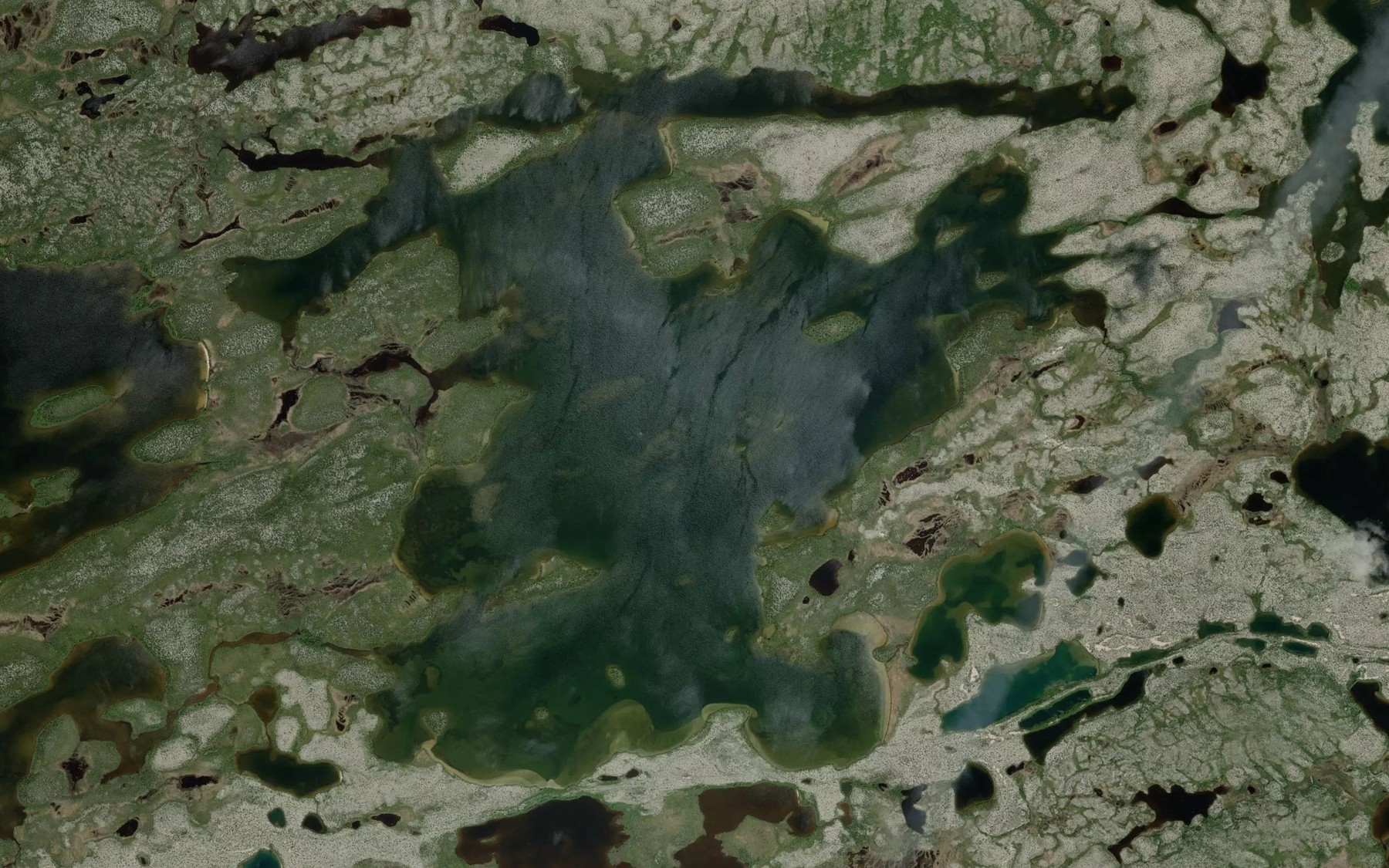 Satellite map of the Lac Kuskipis