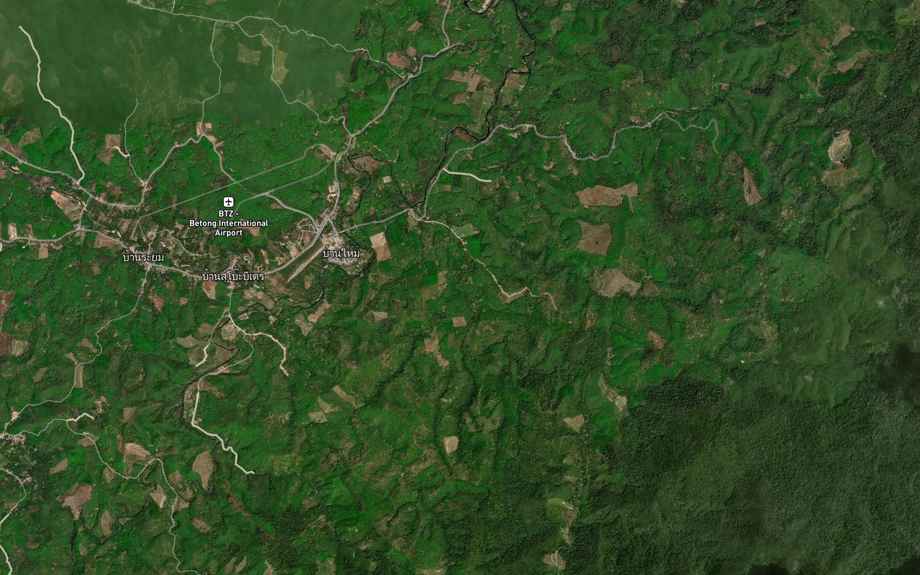 Satellite map of the Khlong Ka Do
