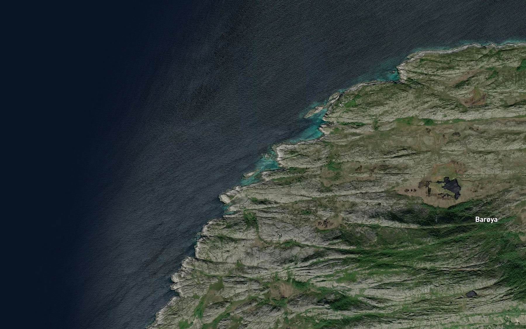 Satellite map of the Straetvikran