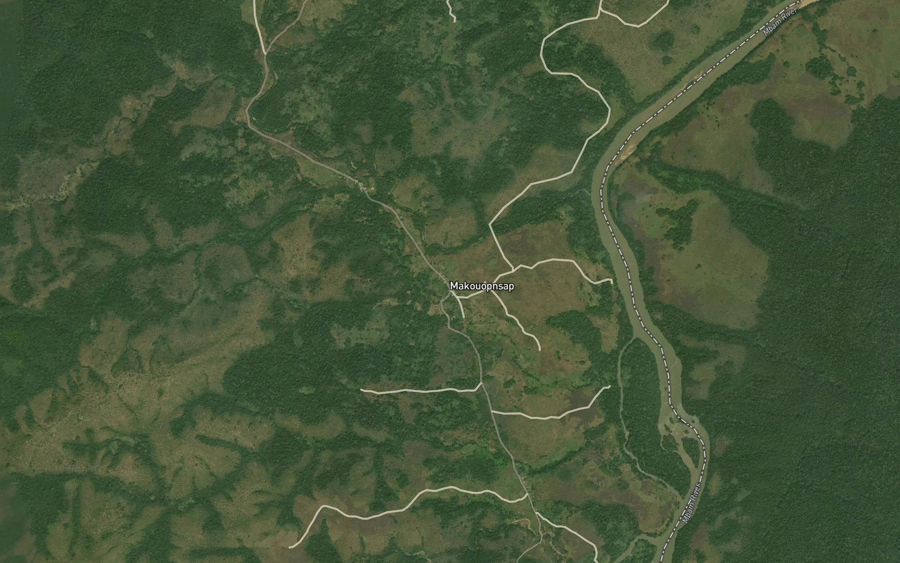 Satellite map of the Nja